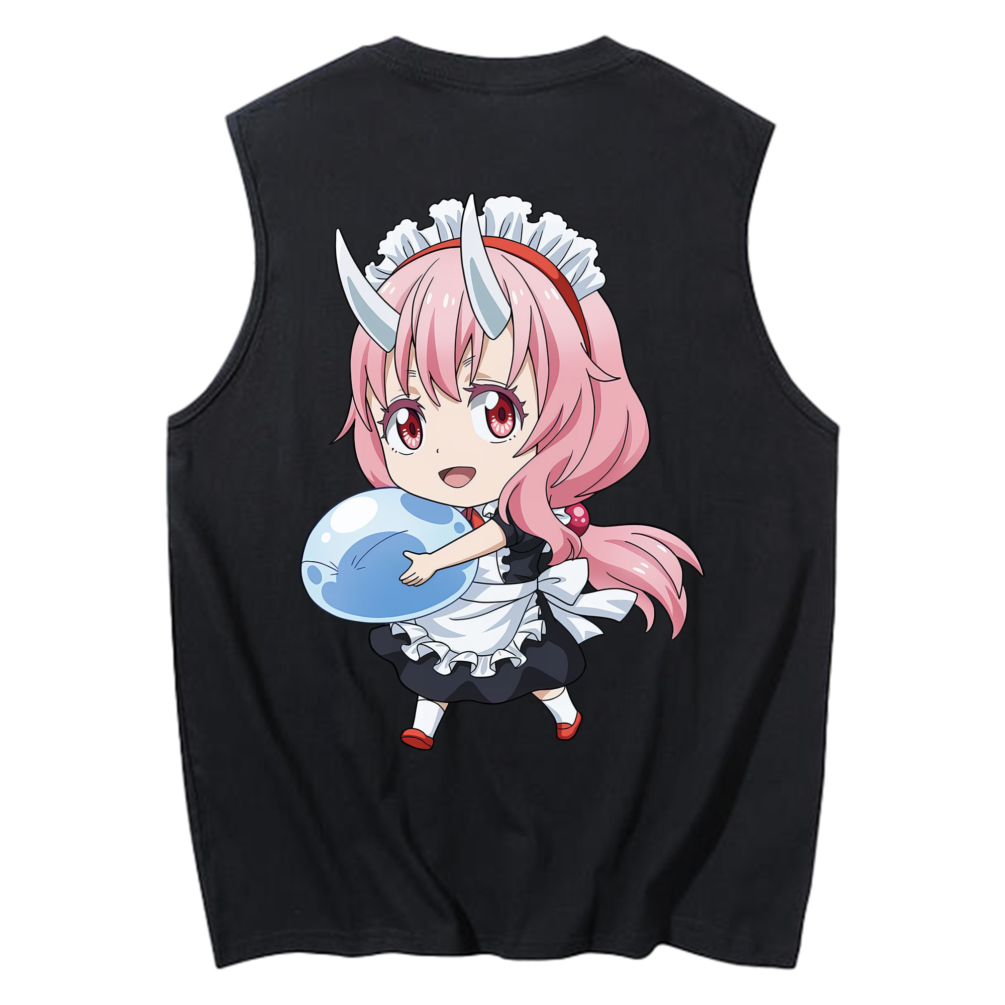 （画像用） 転スラ Regarding Reincarnated to Slime コットン100％タンクトップ（背面プリント）