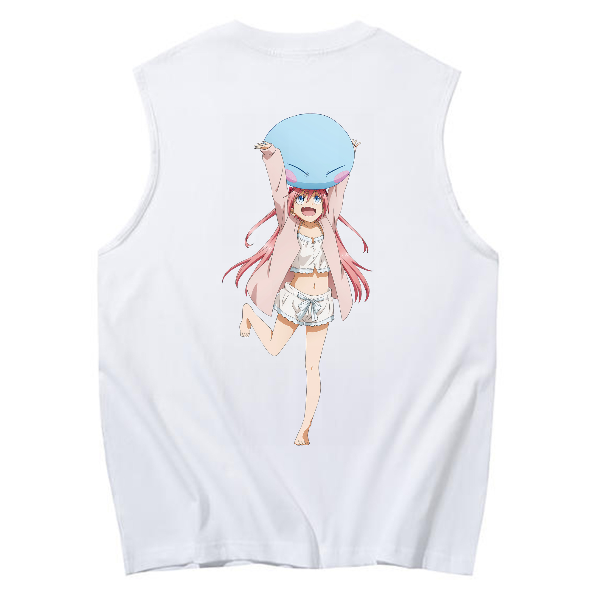 （画像用） 転スラ Regarding Reincarnated to Slime コットン100％タンクトップ（背面プリント）