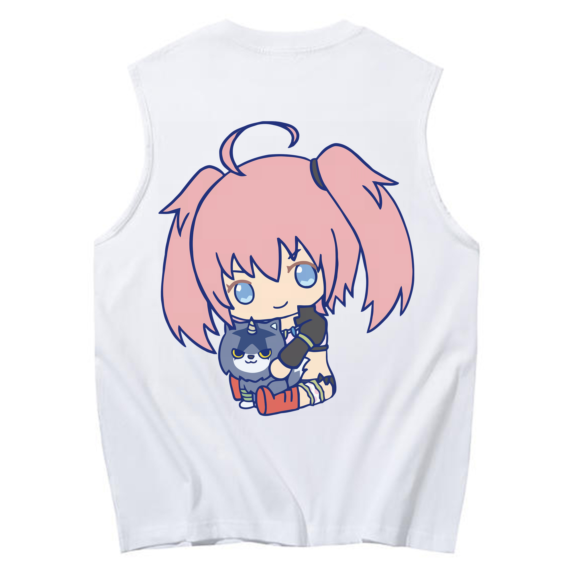 （画像用） 転スラ Regarding Reincarnated to Slime コットン100％タンクトップ（背面プリント）