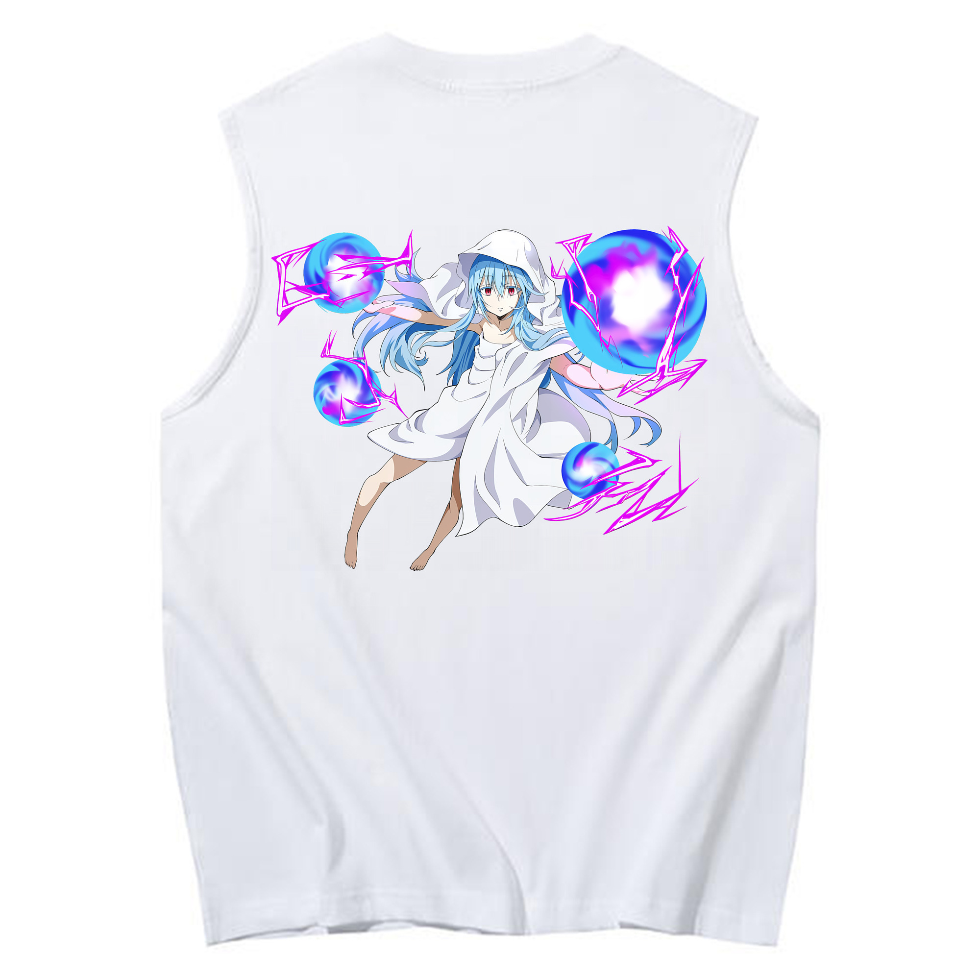 （画像用） 転スラ Regarding Reincarnated to Slime コットン100％タンクトップ（背面プリント）