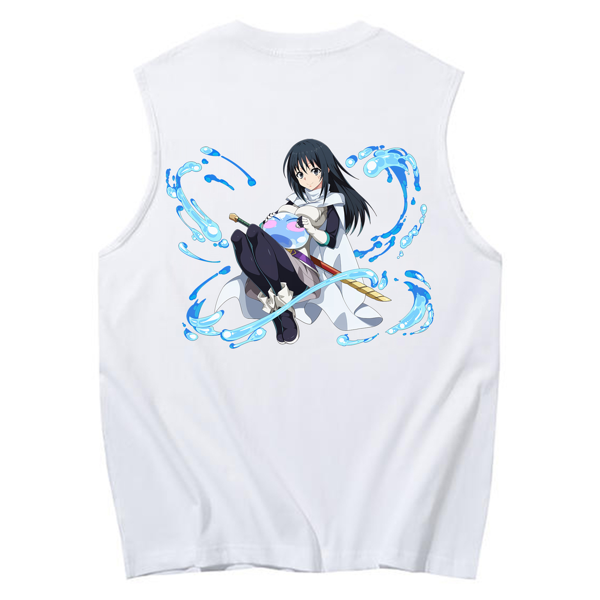 （画像用） 転スラ Regarding Reincarnated to Slime コットン100％タンクトップ（背面プリント）