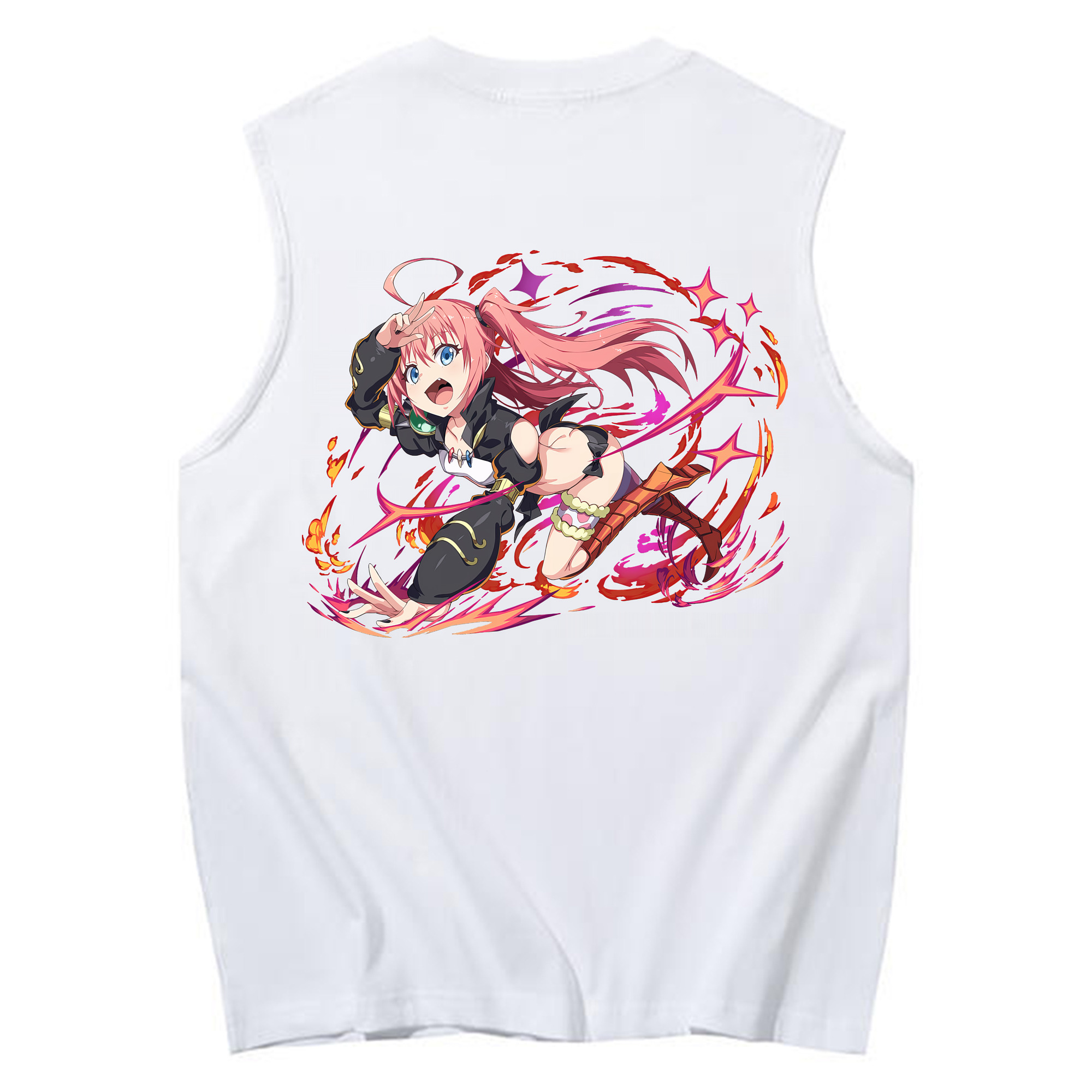 （画像用） 転スラ Regarding Reincarnated to Slime コットン100％タンクトップ（背面プリント）