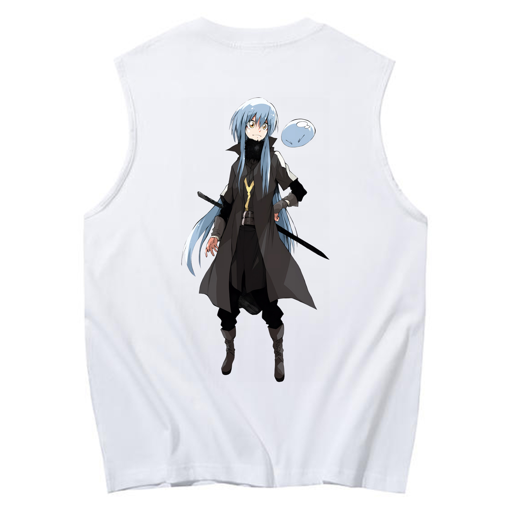 （画像用） 転スラ Regarding Reincarnated to Slime コットン100％タンクトップ（背面プリント）