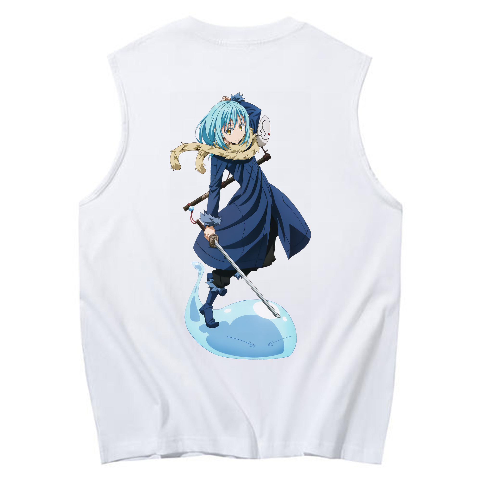 （画像用） 転スラ Regarding Reincarnated to Slime コットン100％タンクトップ（背面プリント）