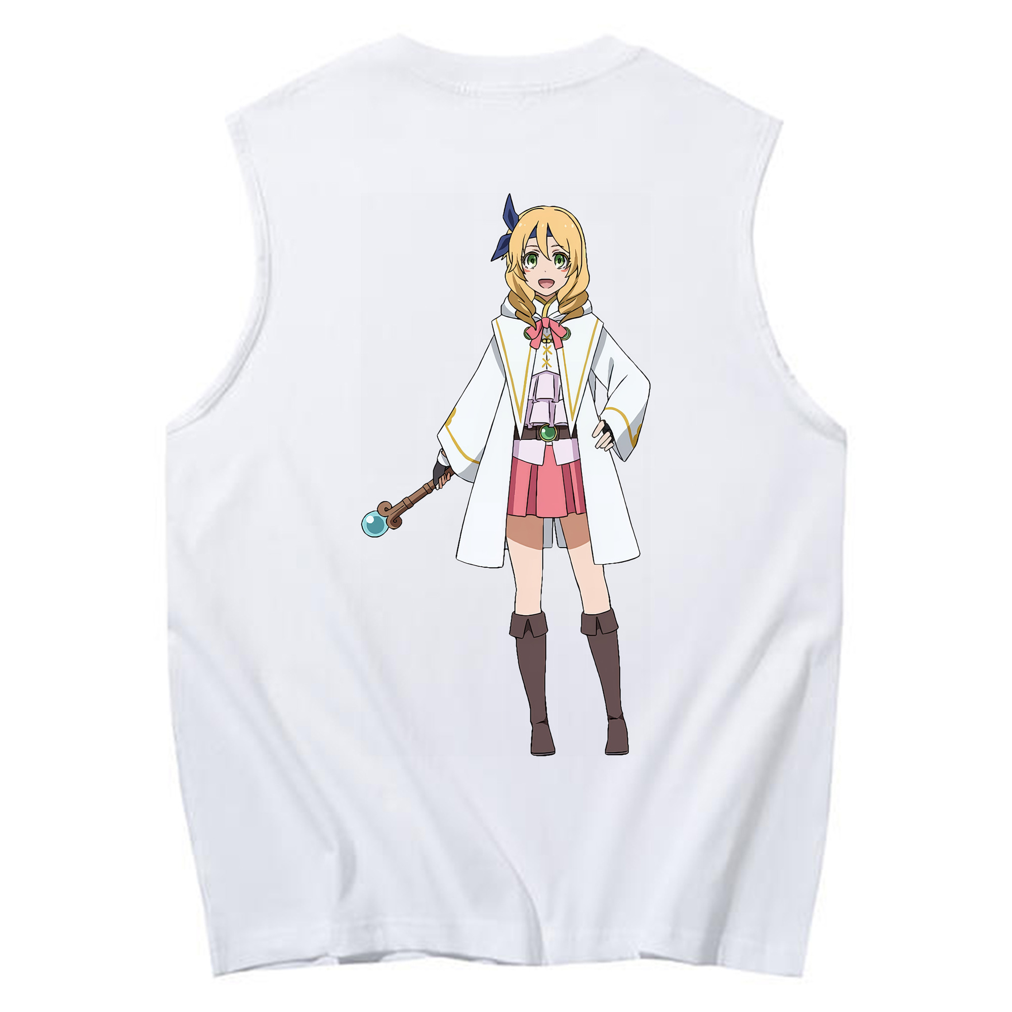 （画像用） 転スラ Regarding Reincarnated to Slime コットン100％タンクトップ（背面プリント）