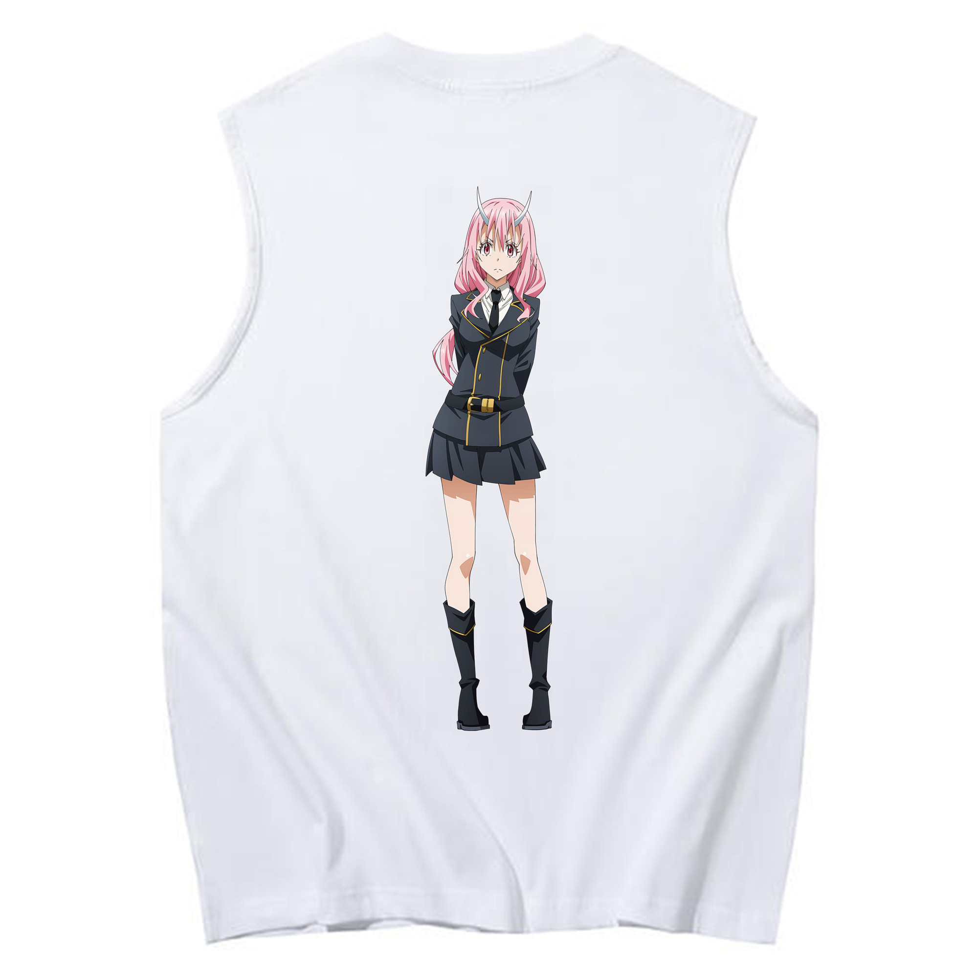 （画像用） 転スラ Regarding Reincarnated to Slime コットン100％タンクトップ（背面プリント）