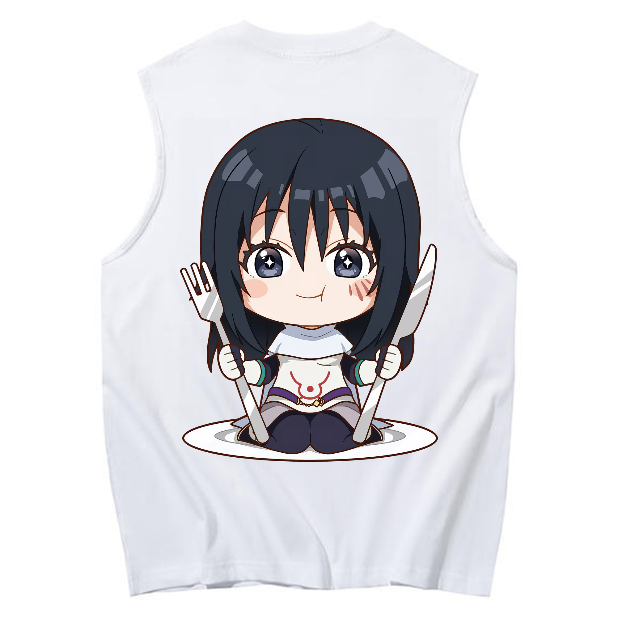 （画像用） 転スラ Regarding Reincarnated to Slime コットン100％タンクトップ（背面プリント）