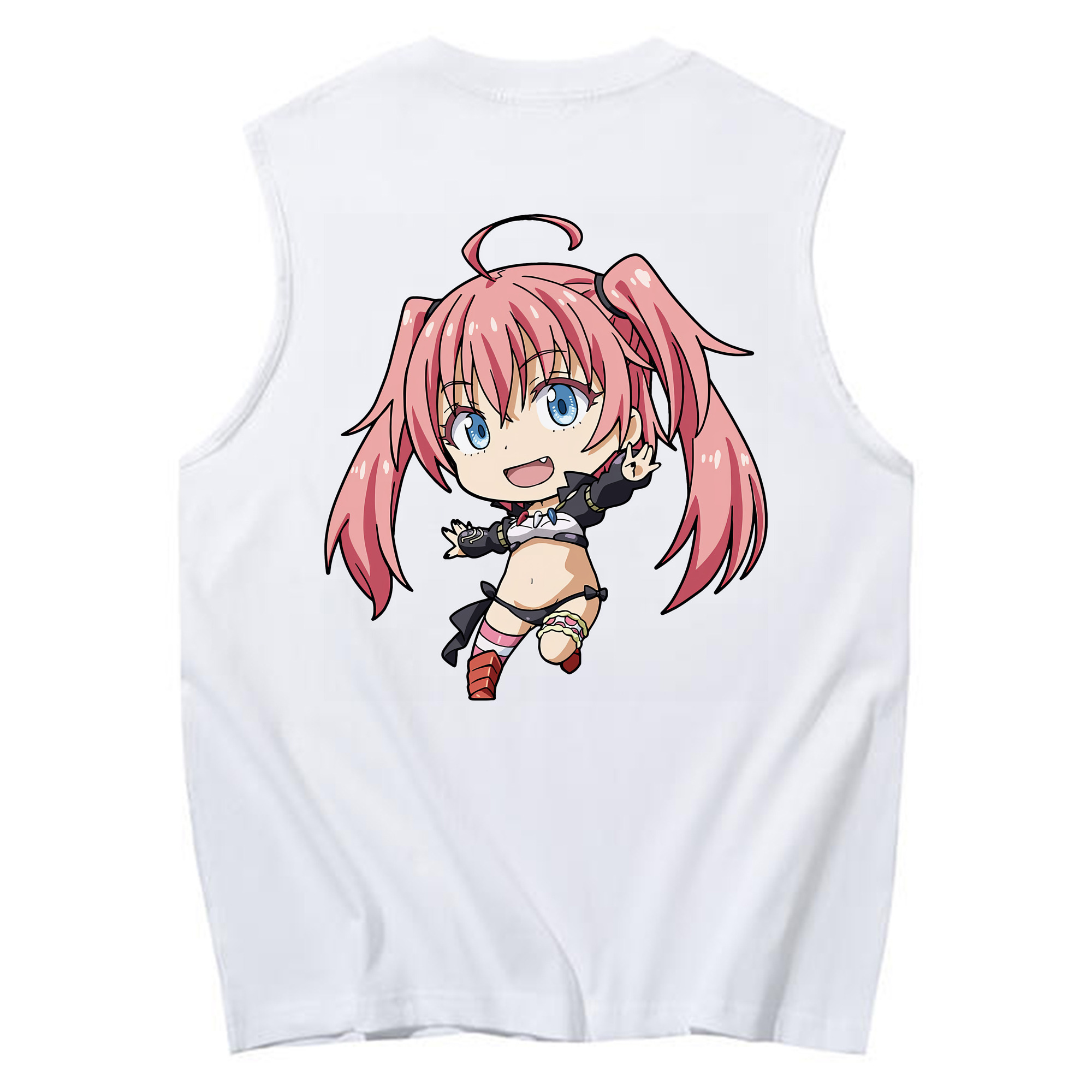 （画像用） 転スラ Regarding Reincarnated to Slime コットン100％タンクトップ（背面プリント）