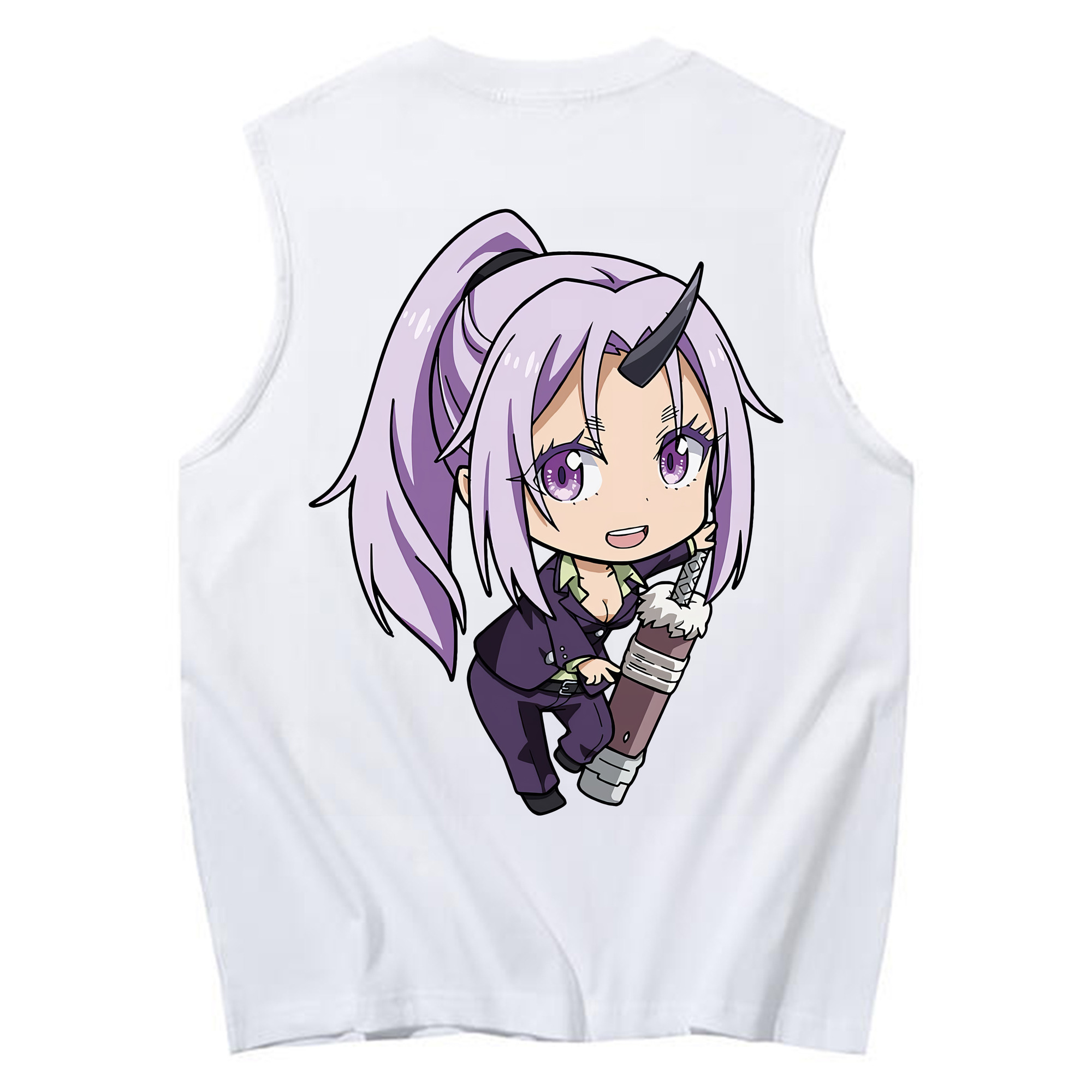 （画像用） 転スラ Regarding Reincarnated to Slime コットン100％タンクトップ（背面プリント）