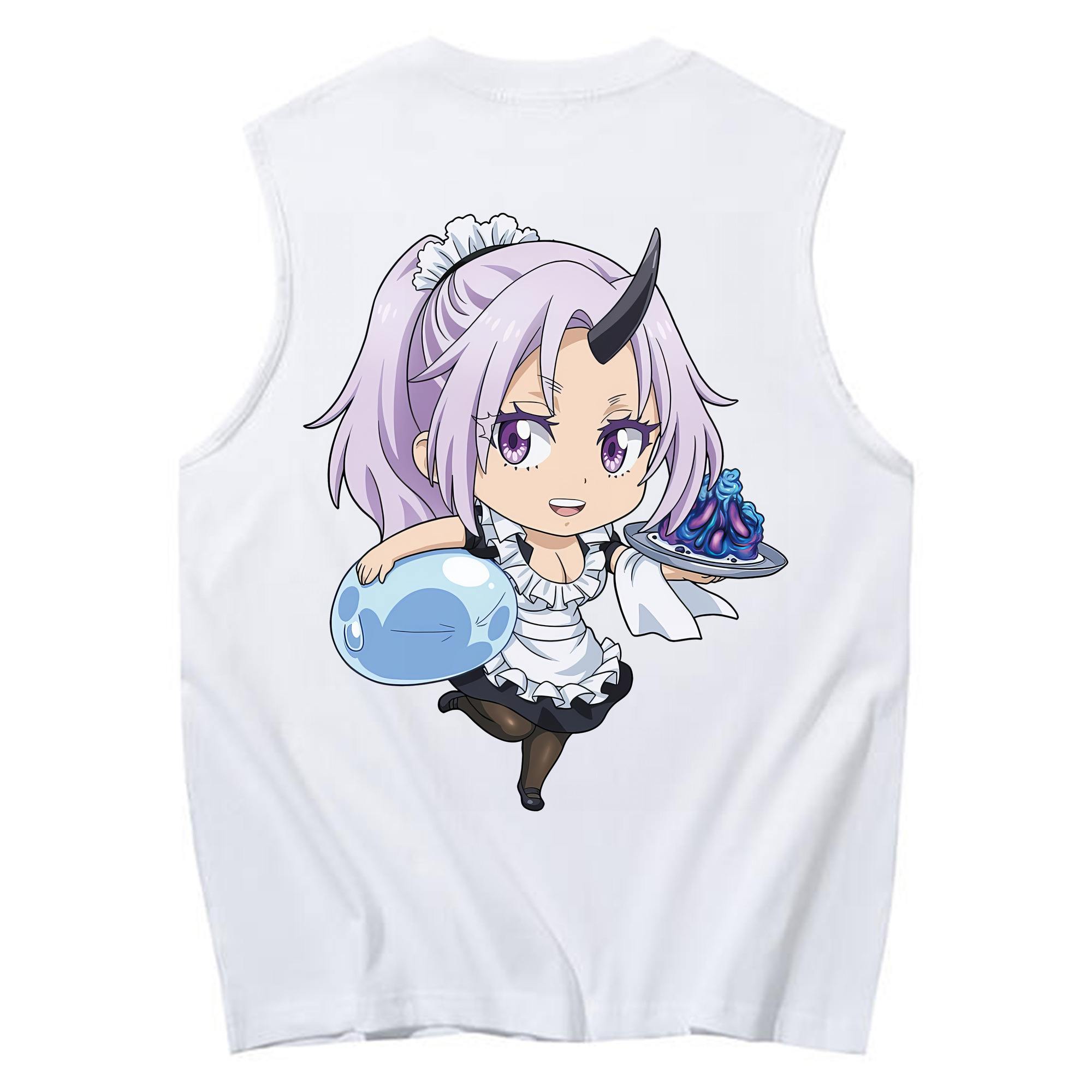 （画像用） 転スラ Regarding Reincarnated to Slime コットン100％タンクトップ（背面プリント）