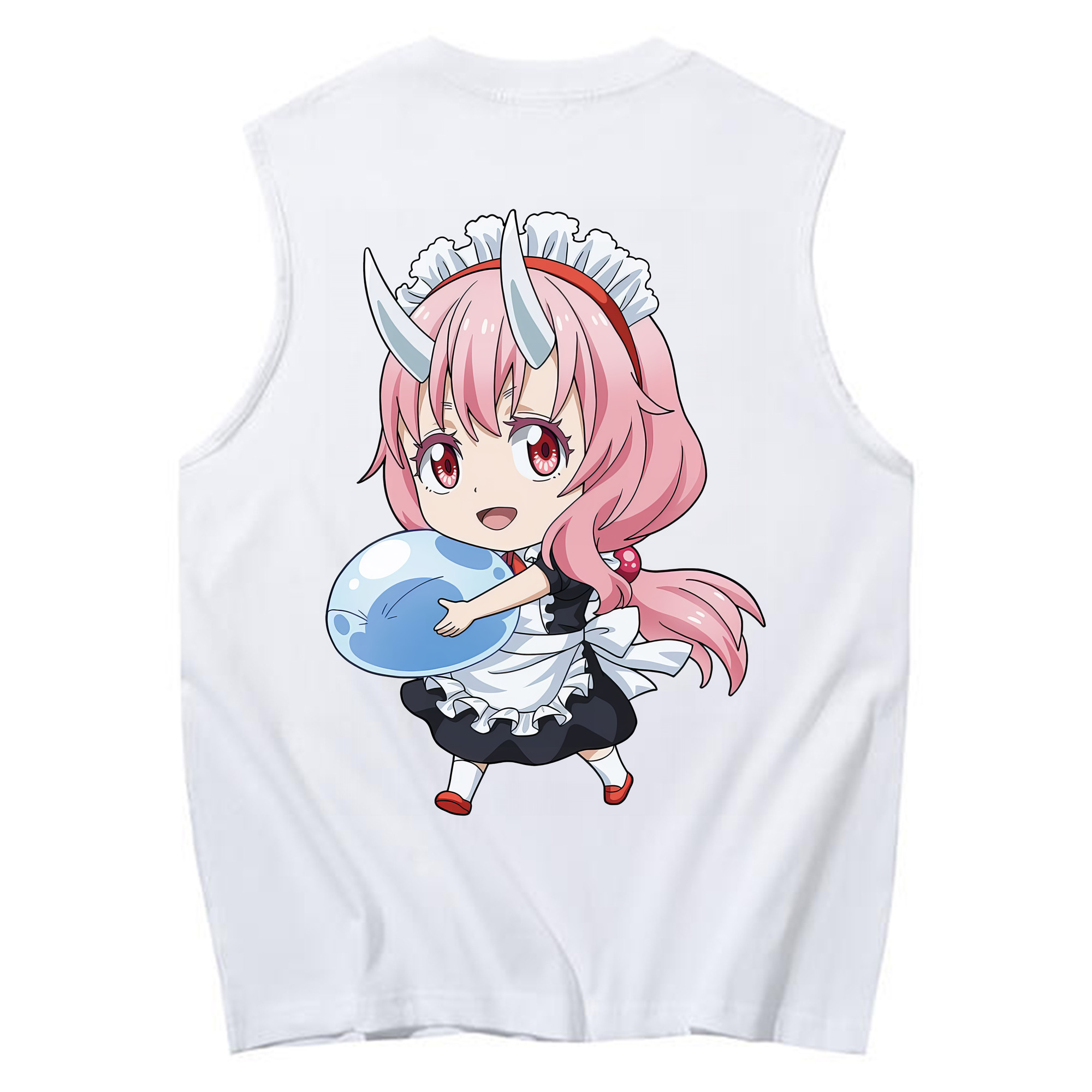 （画像用） 転スラ Regarding Reincarnated to Slime コットン100％タンクトップ（背面プリント）