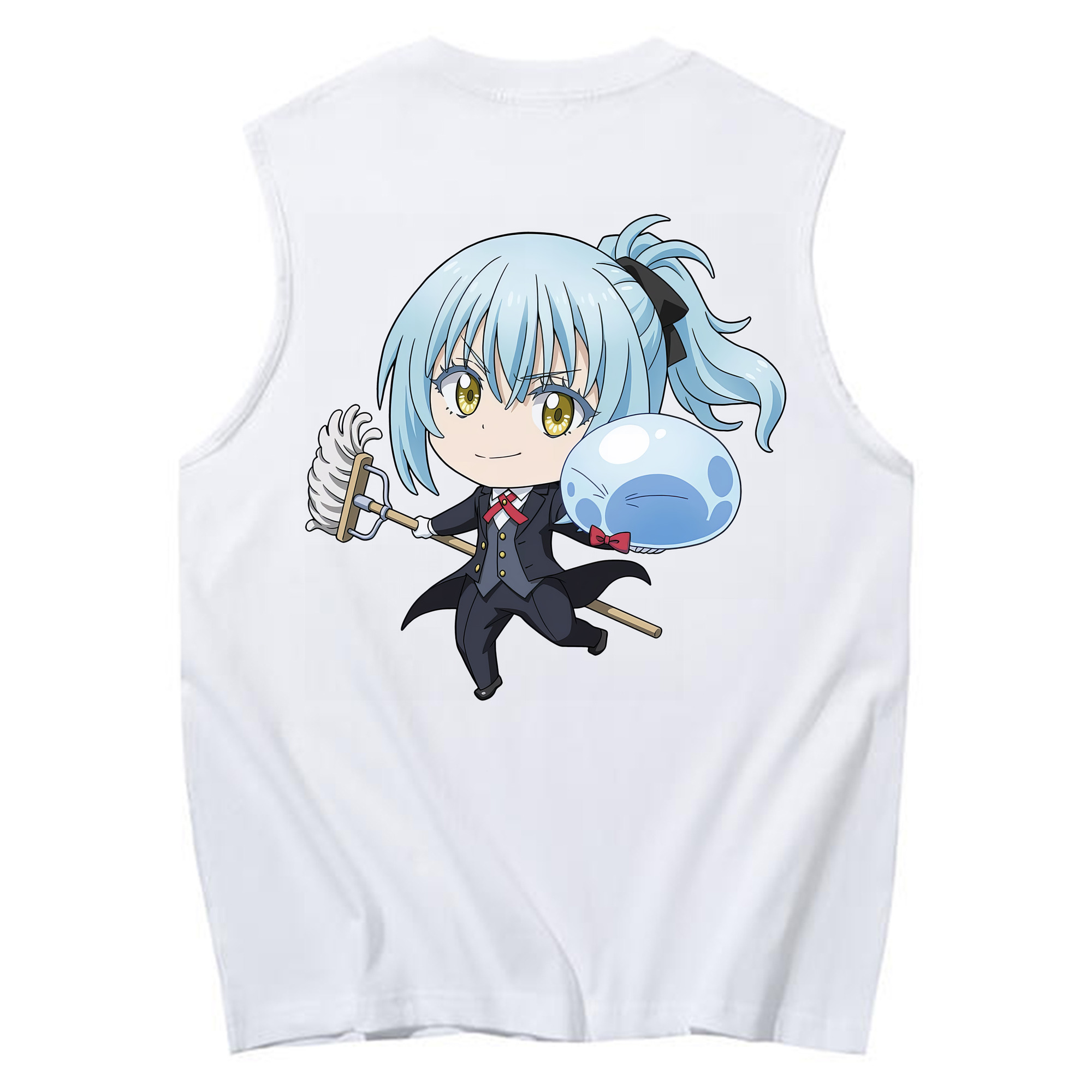 （画像用） 転スラ Regarding Reincarnated to Slime コットン100％タンクトップ（背面プリント）