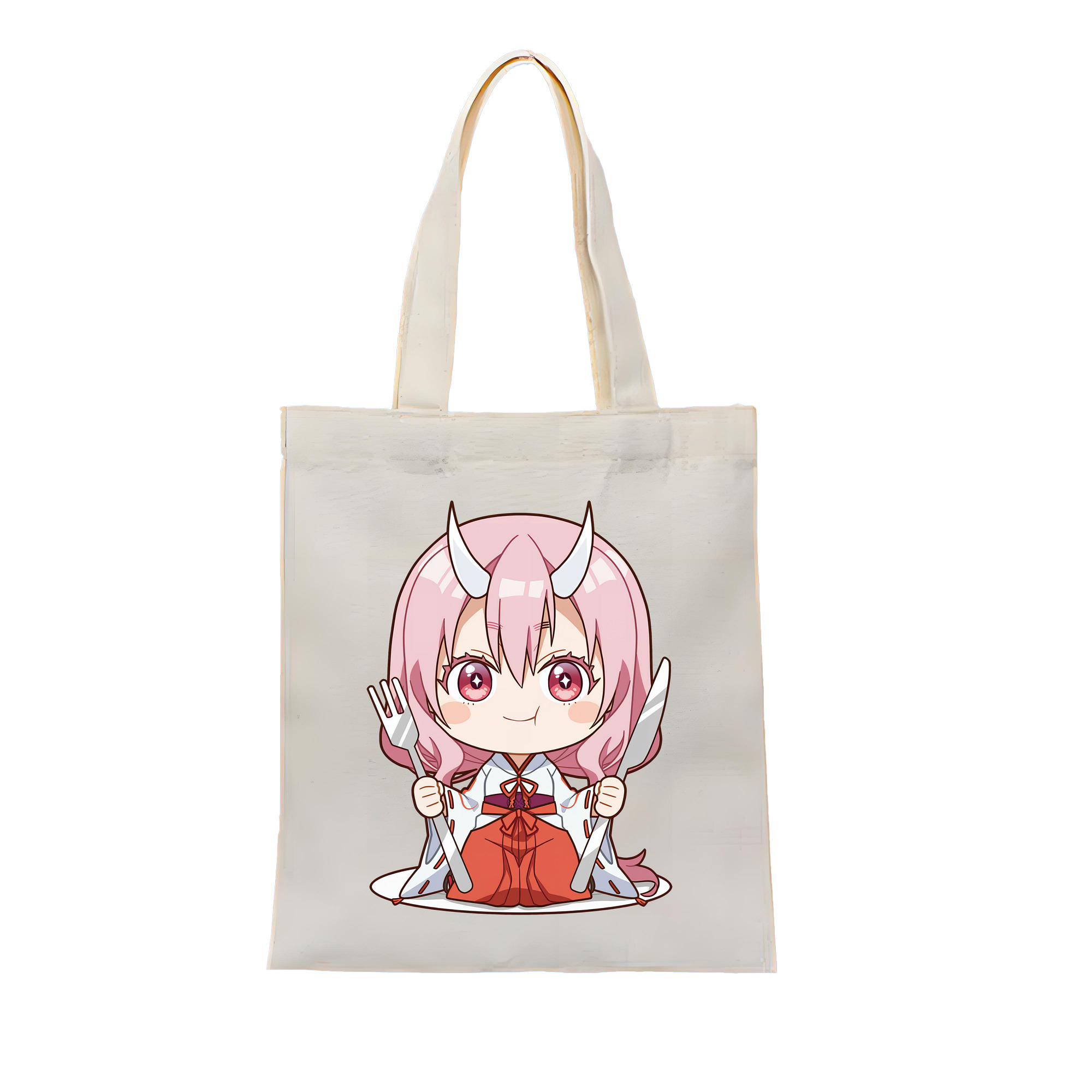 （画像用） 転スラ Regarding Reincarnated to Slime 縦型キャンバス生地手提げバッグ　トートバッグ