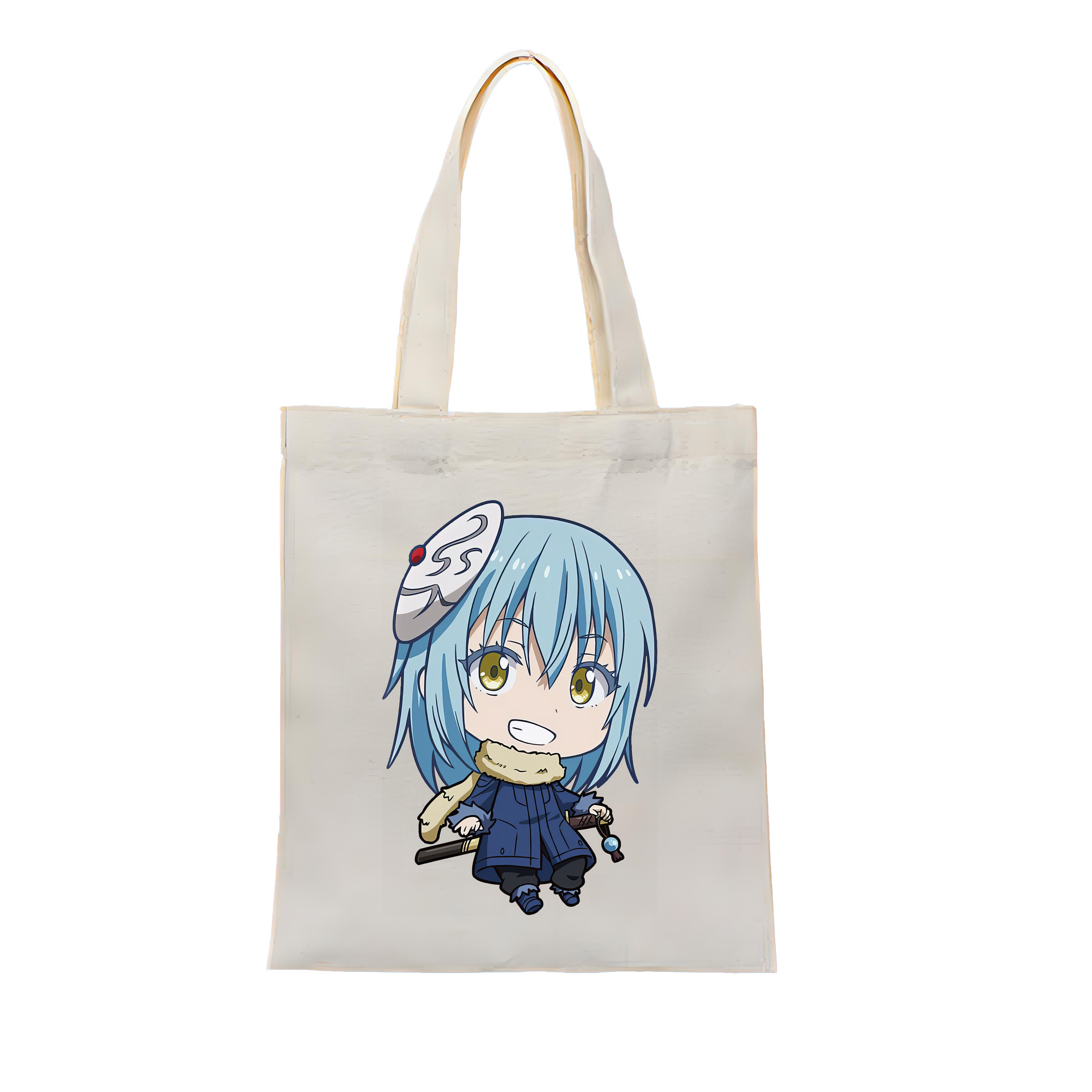 （画像用） 転スラ Regarding Reincarnated to Slime 縦型キャンバス生地手提げバッグ　トートバッグ
