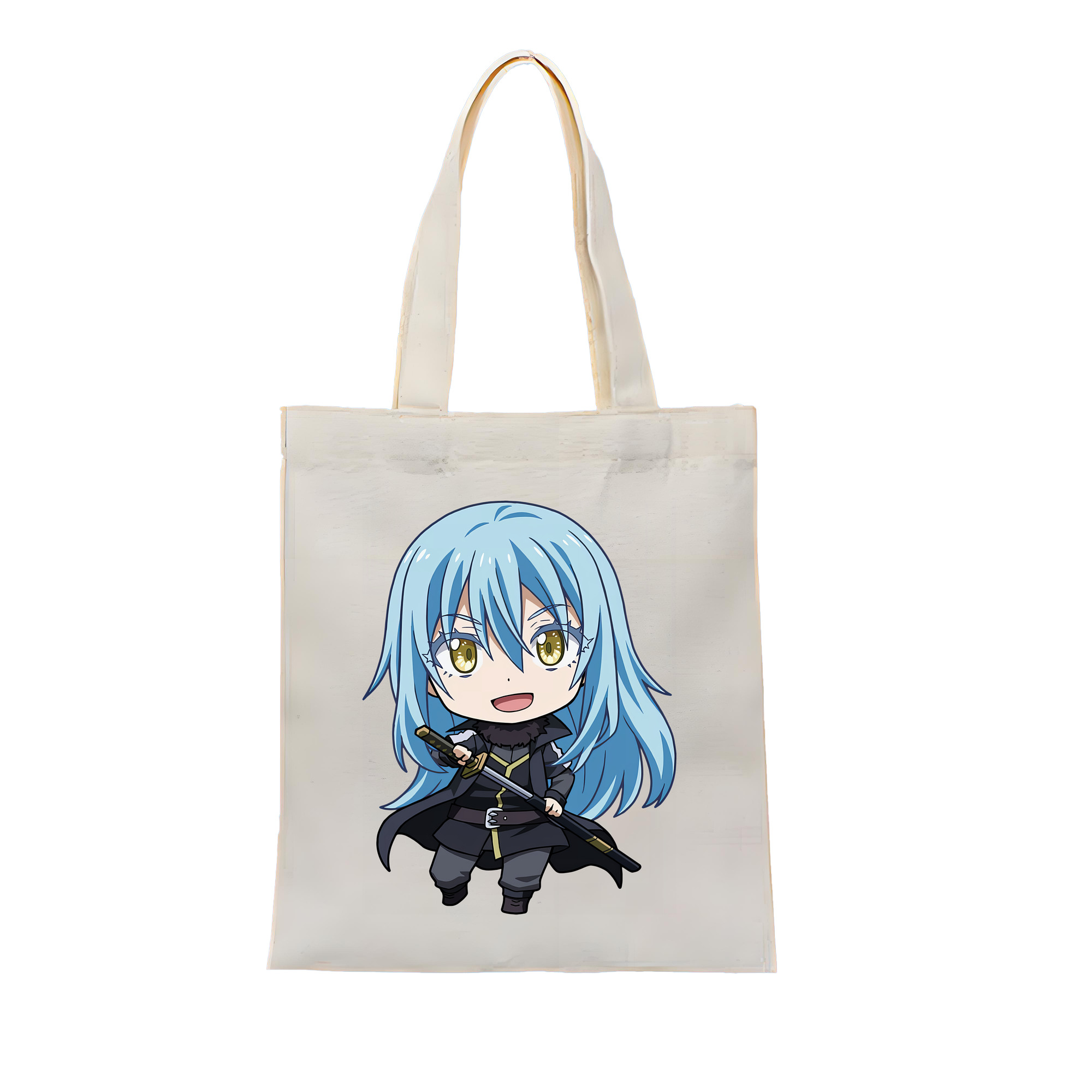 （画像用） 転スラ Regarding Reincarnated to Slime 縦型キャンバス生地手提げバッグ　トートバッグ