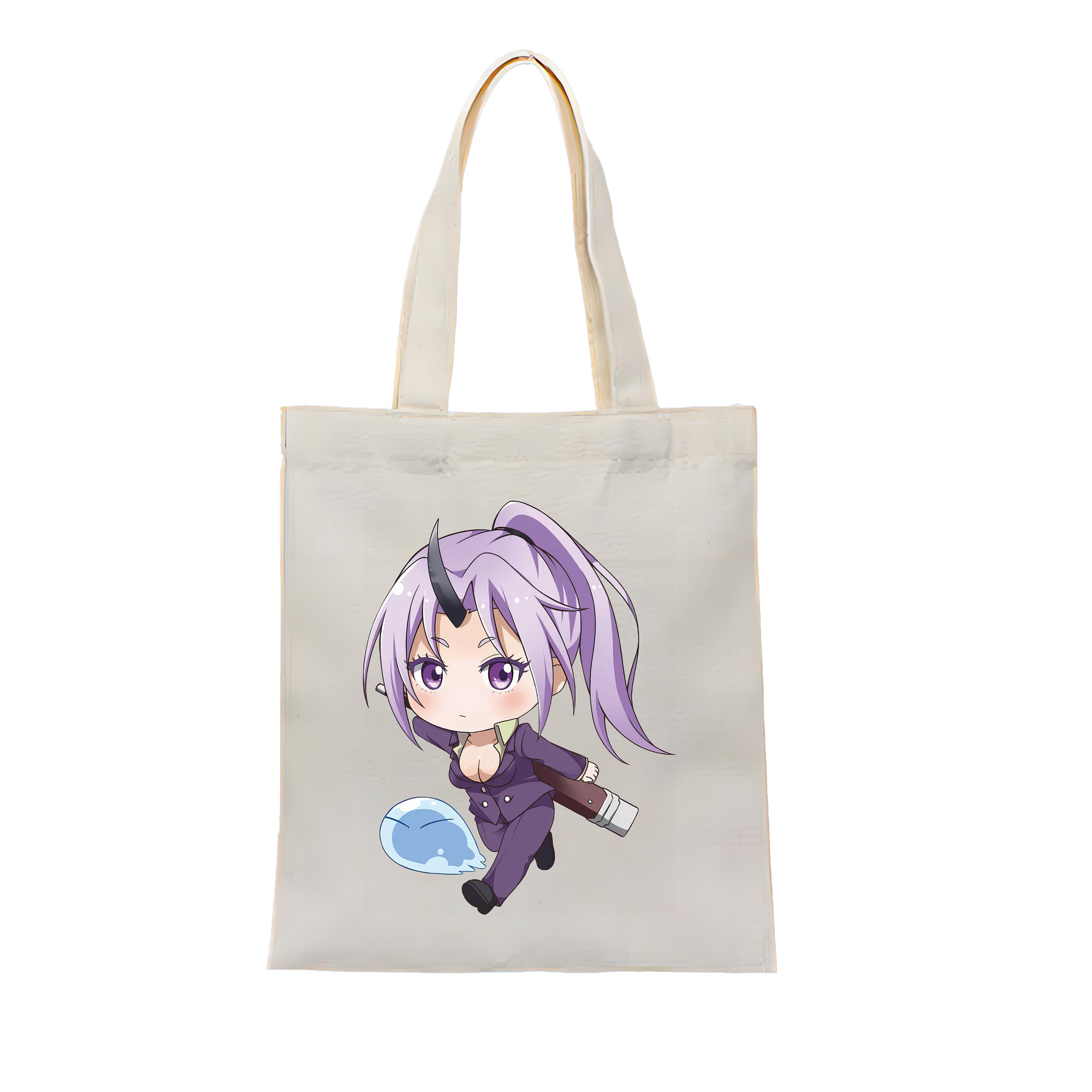 （画像用） 転スラ Regarding Reincarnated to Slime 縦型キャンバス生地手提げバッグ　トートバッグ