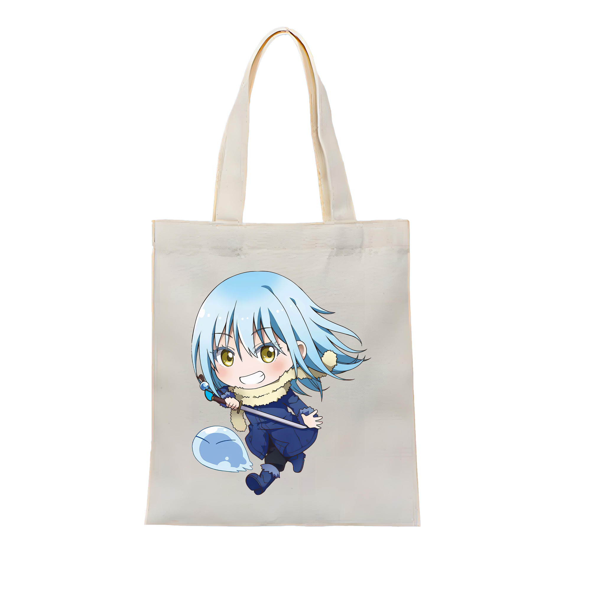 （画像用） 転スラ Regarding Reincarnated to Slime 縦型キャンバス生地手提げバッグ　トートバッグ