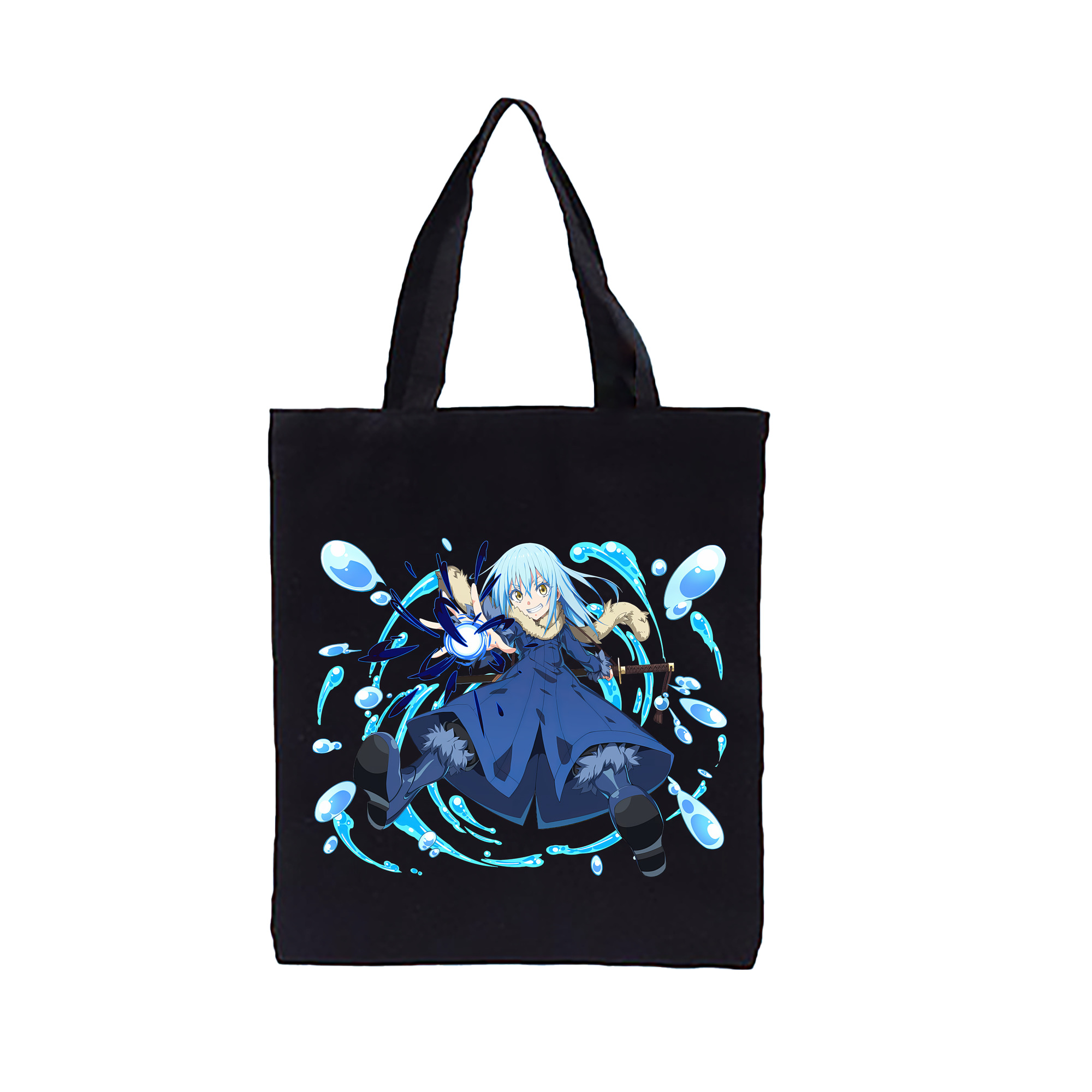 （画像用） 転スラ Regarding Reincarnated to Slime 縦型キャンバス生地手提げバッグ　トートバッグ