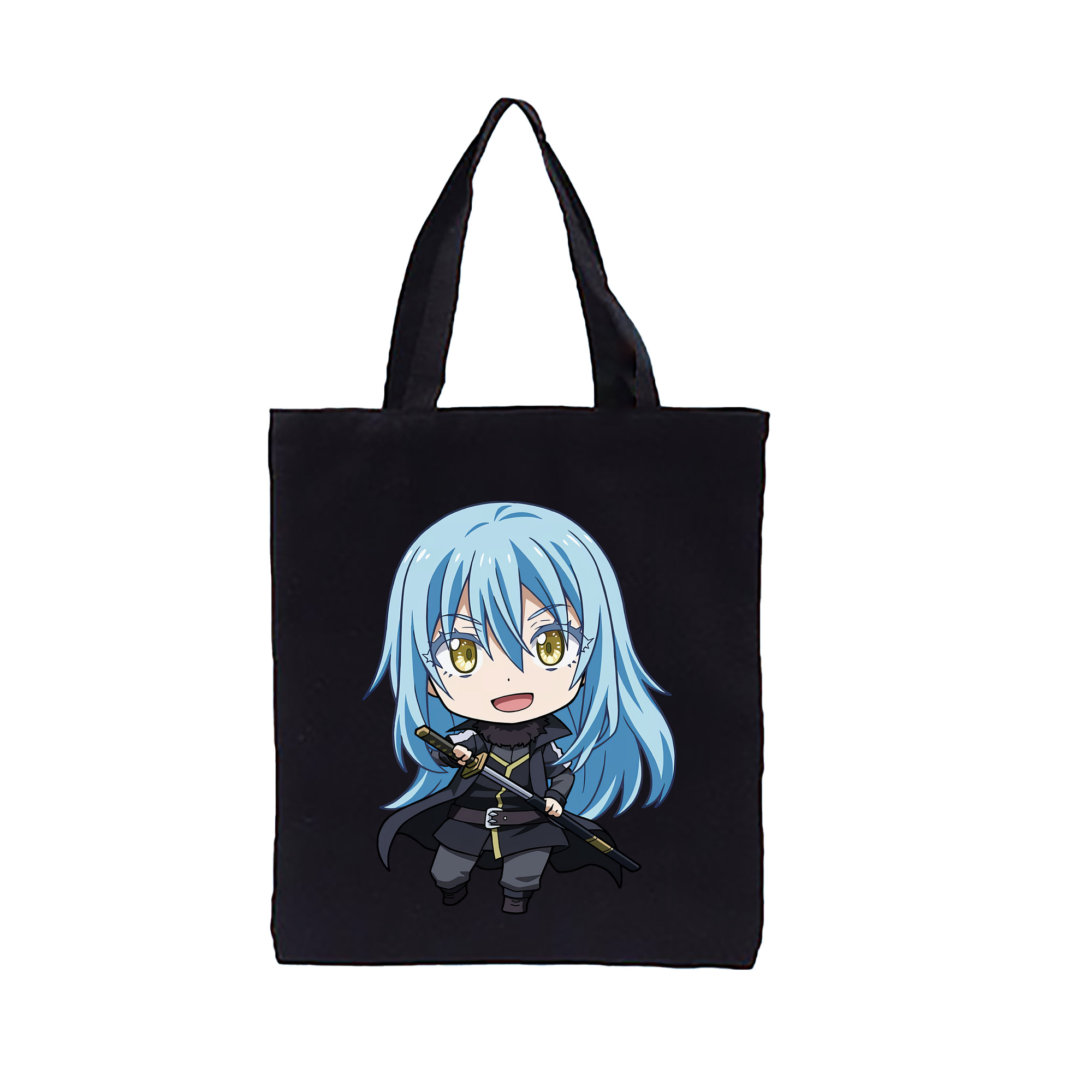 （画像用） 転スラ Regarding Reincarnated to Slime 縦型キャンバス生地手提げバッグ　トートバッグ