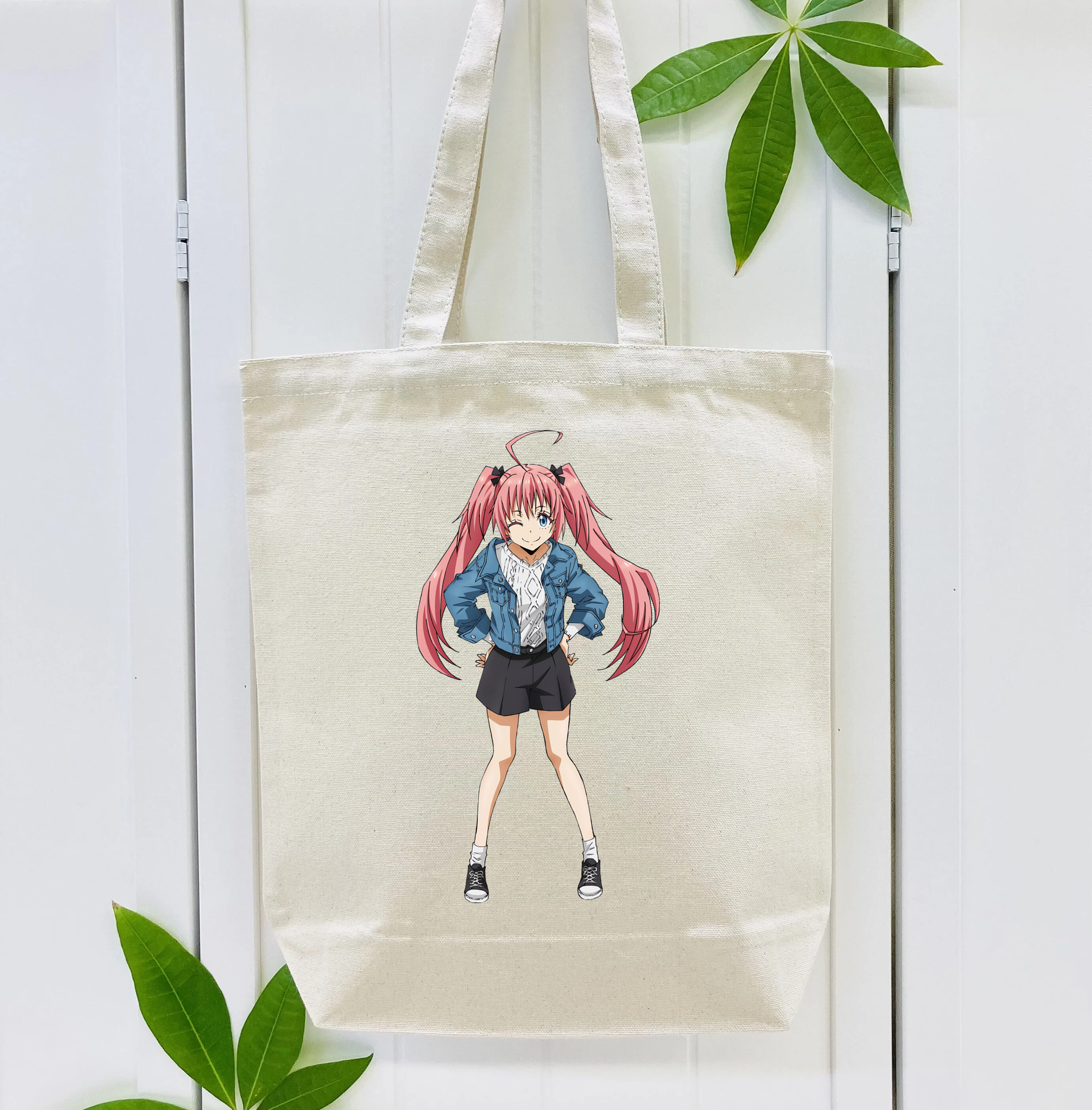 転スラ Regarding Reincarnated to Slime 縦型キャンバス生地手提げバッグ　トートバッグ