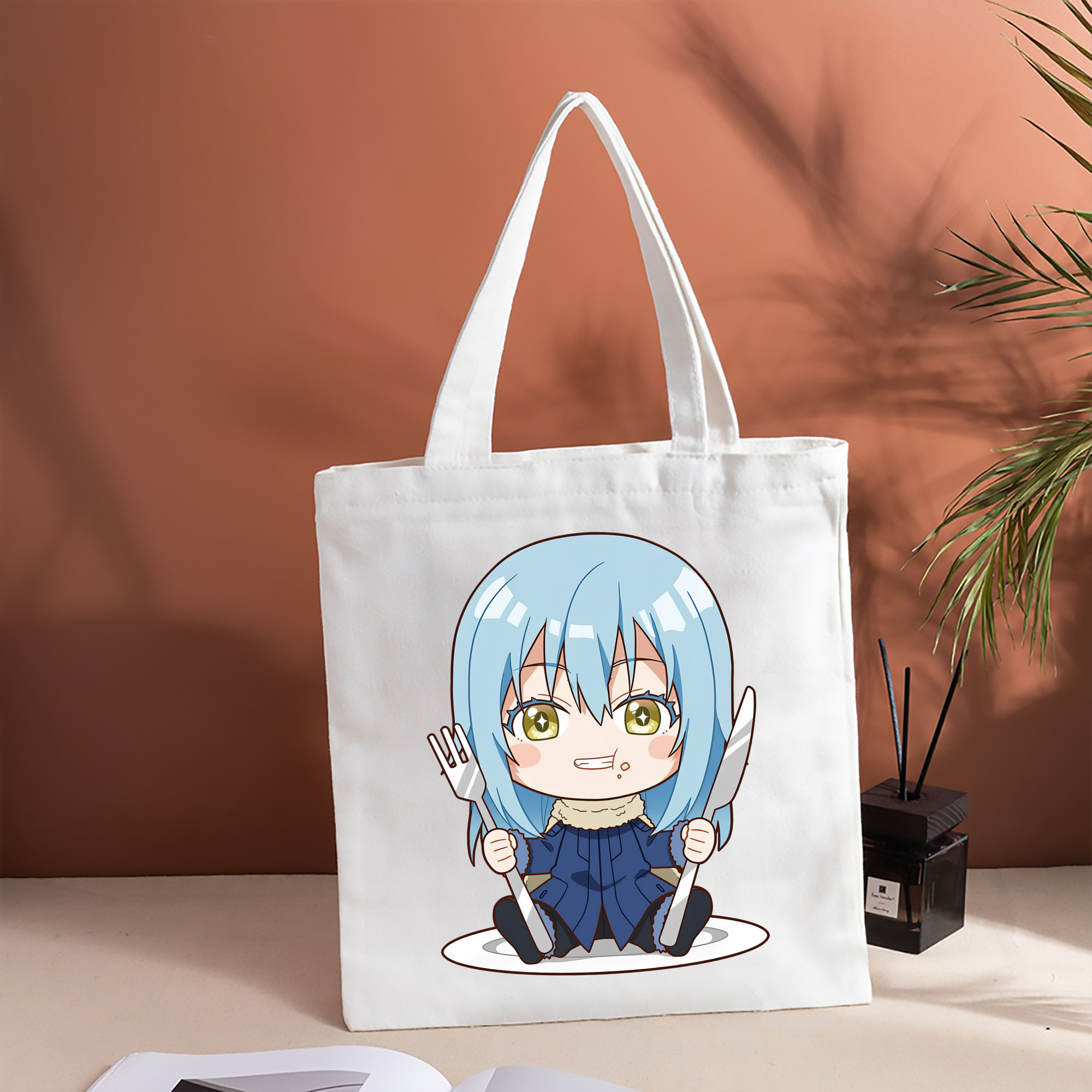 転スラ Regarding Reincarnated to Slime 縦型キャンバス生地手提げバッグ　トートバッグ