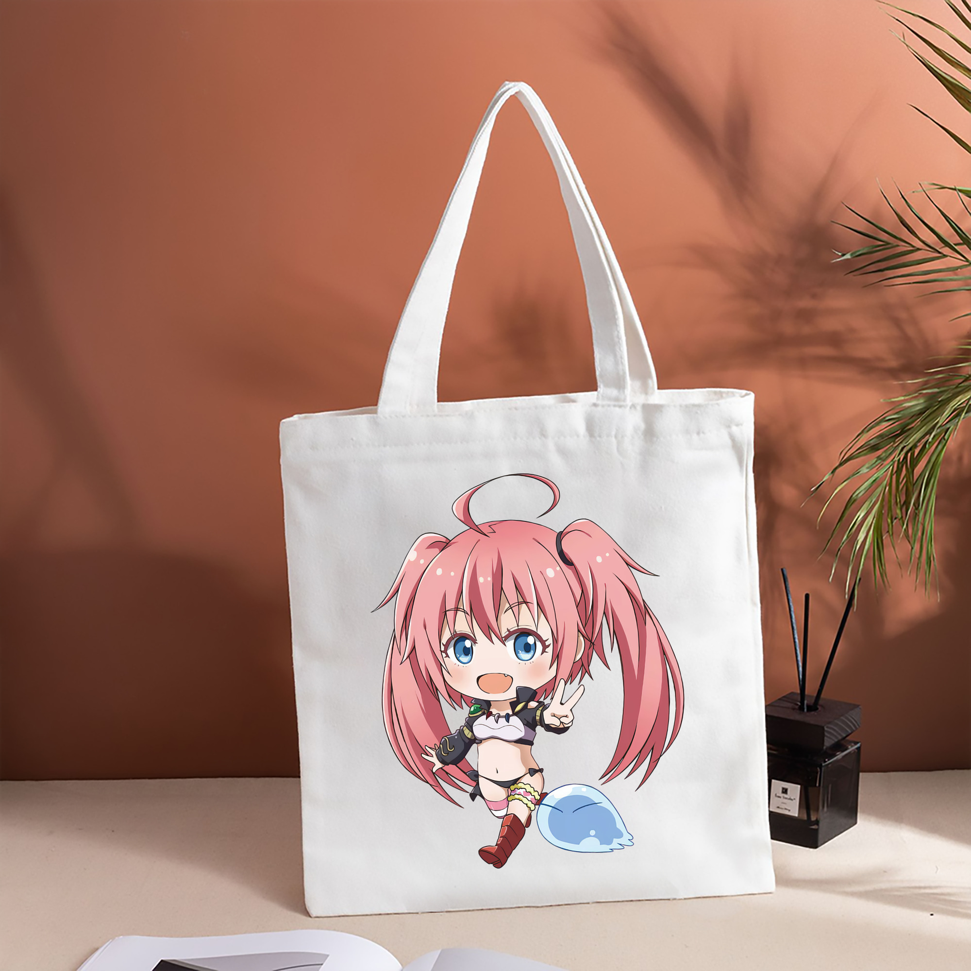 転スラ Regarding Reincarnated to Slime 縦型キャンバス生地手提げバッグ　トートバッグ