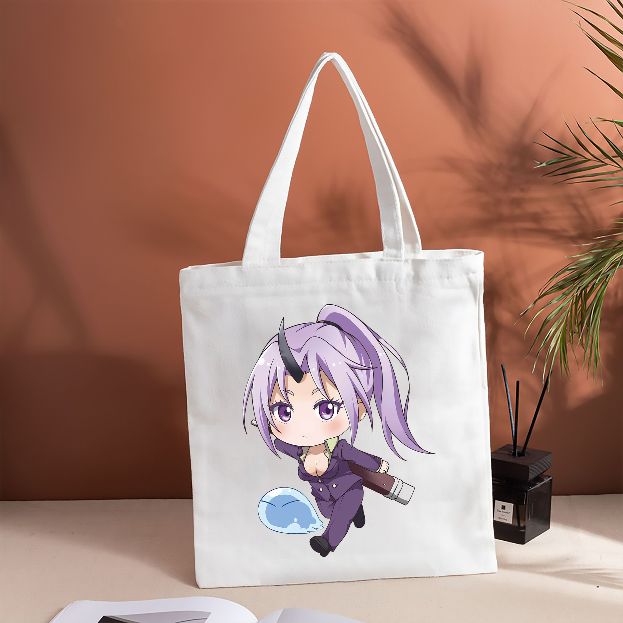 転スラ Regarding Reincarnated to Slime 縦型キャンバス生地手提げバッグ　トートバッグ