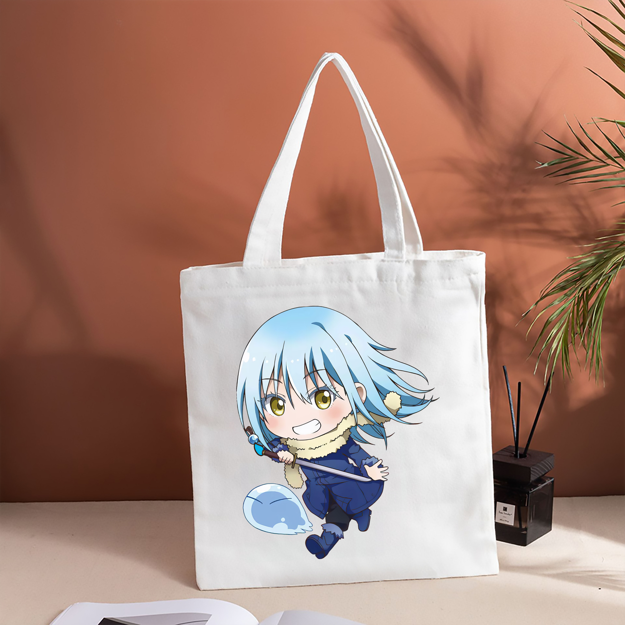 転スラ Regarding Reincarnated to Slime 縦型キャンバス生地手提げバッグ　トートバッグ