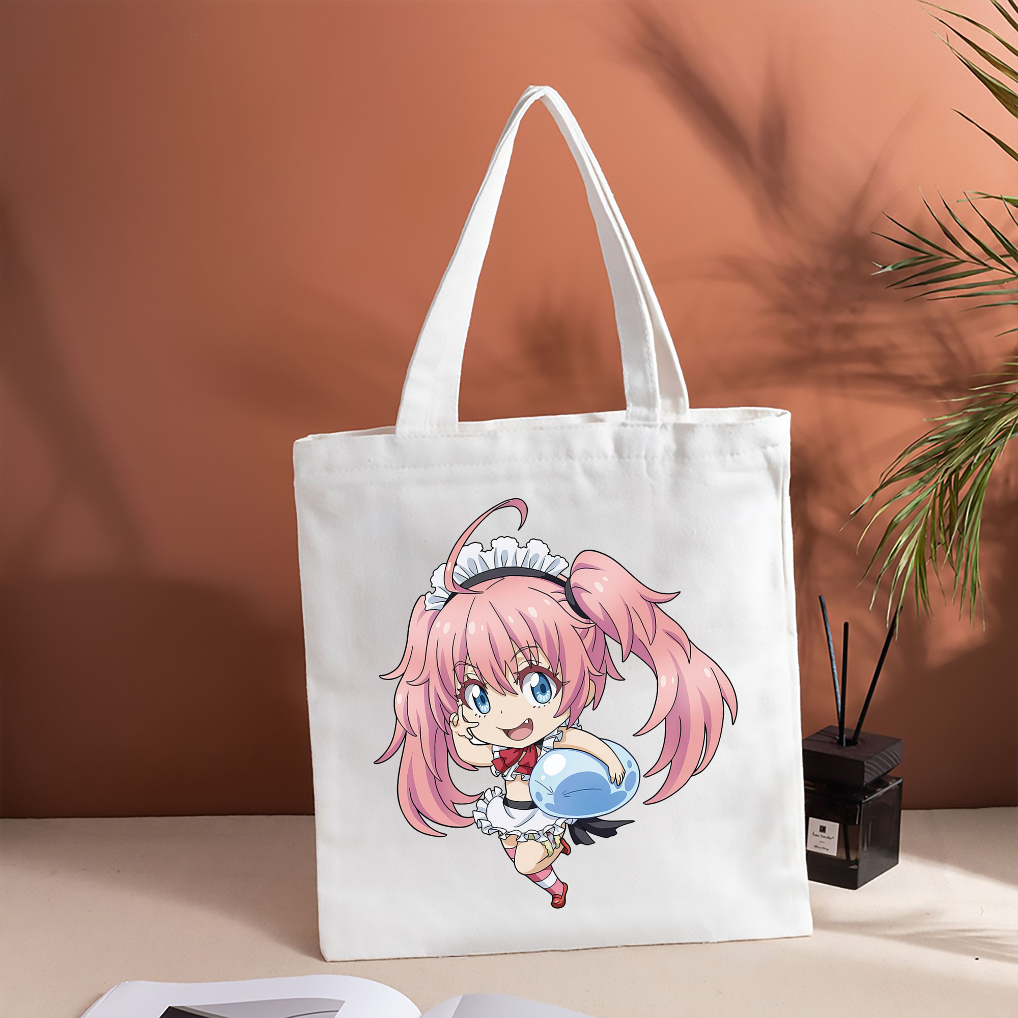 転スラ Regarding Reincarnated to Slime 縦型キャンバス生地手提げバッグ　トートバッグ