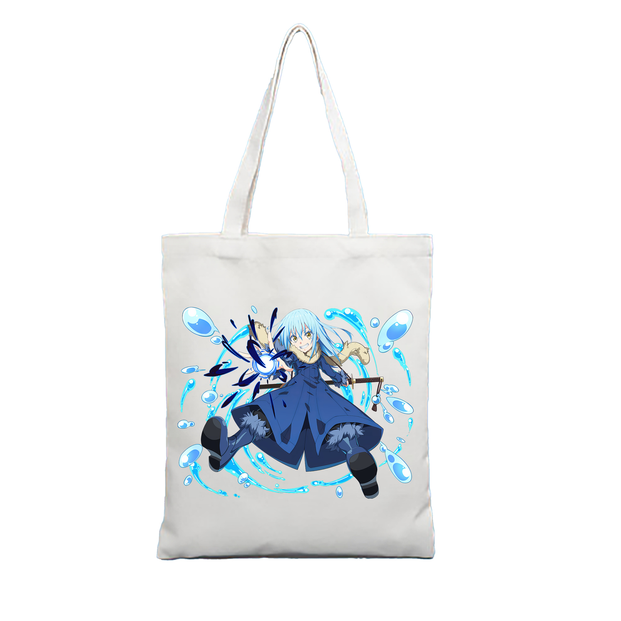 （画像用） 転スラ Regarding Reincarnated to Slime 縦型キャンバス生地手提げバッグ　トートバッグ