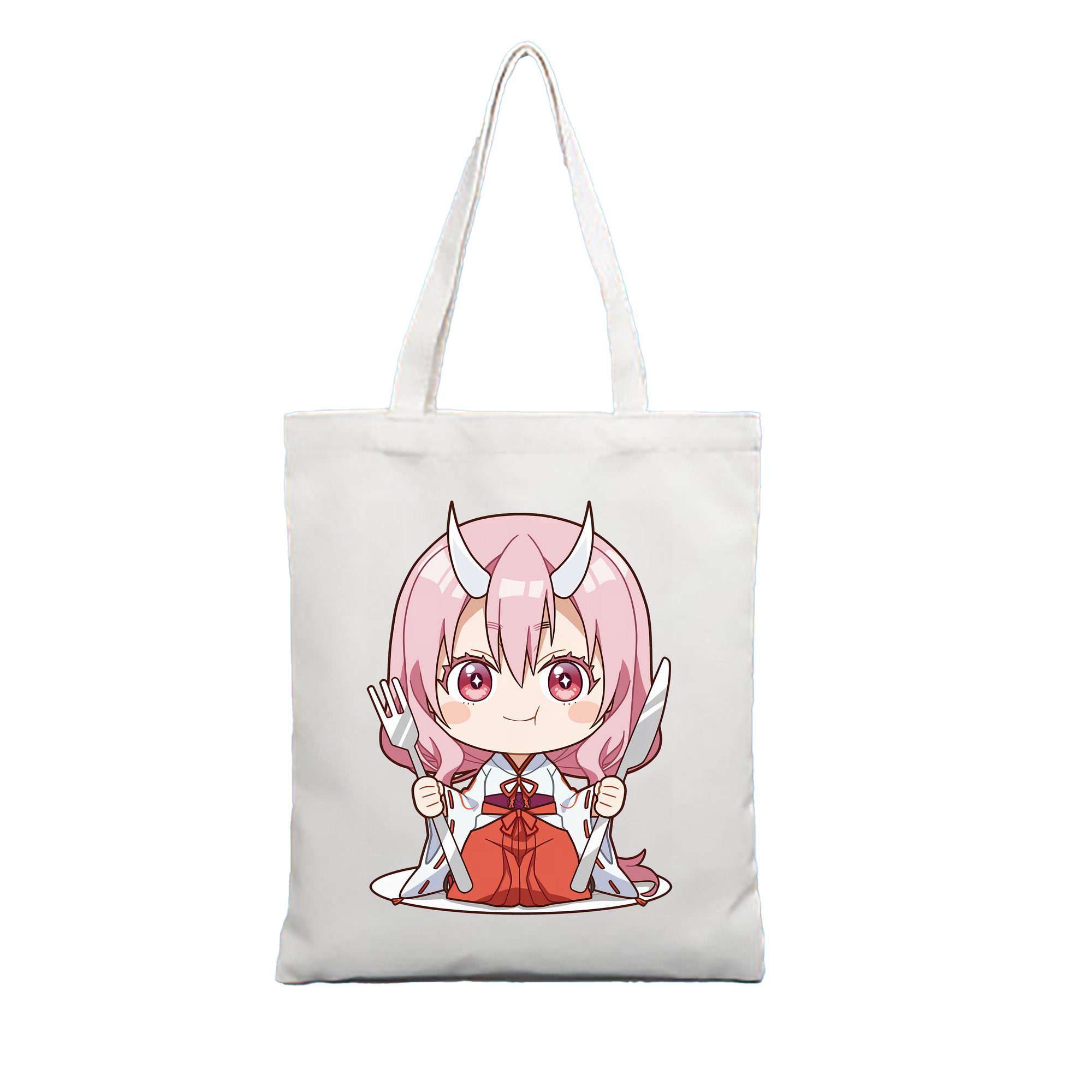（画像用） 転スラ Regarding Reincarnated to Slime 縦型キャンバス生地手提げバッグ　トートバッグ