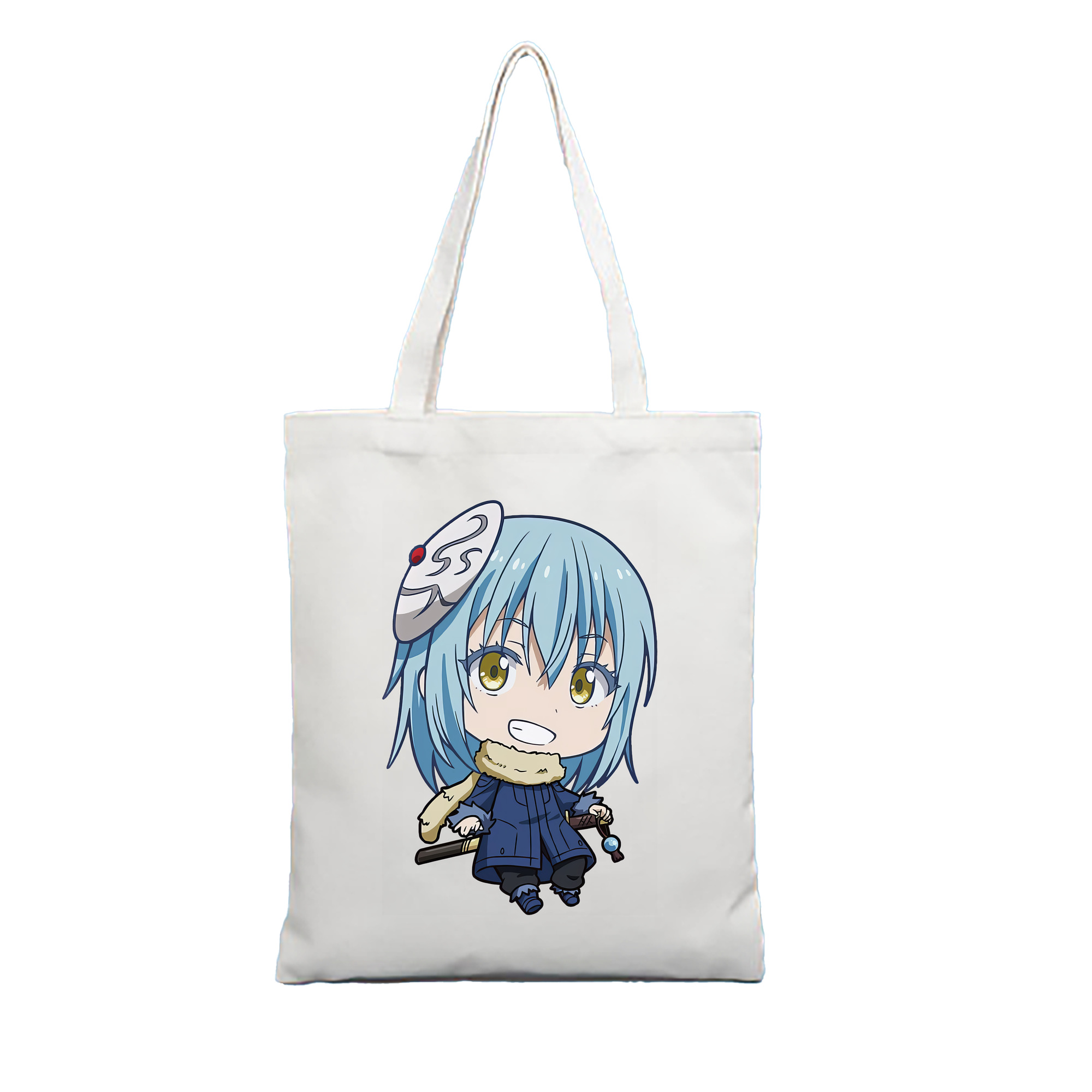 （画像用） 転スラ Regarding Reincarnated to Slime 縦型キャンバス生地手提げバッグ　トートバッグ