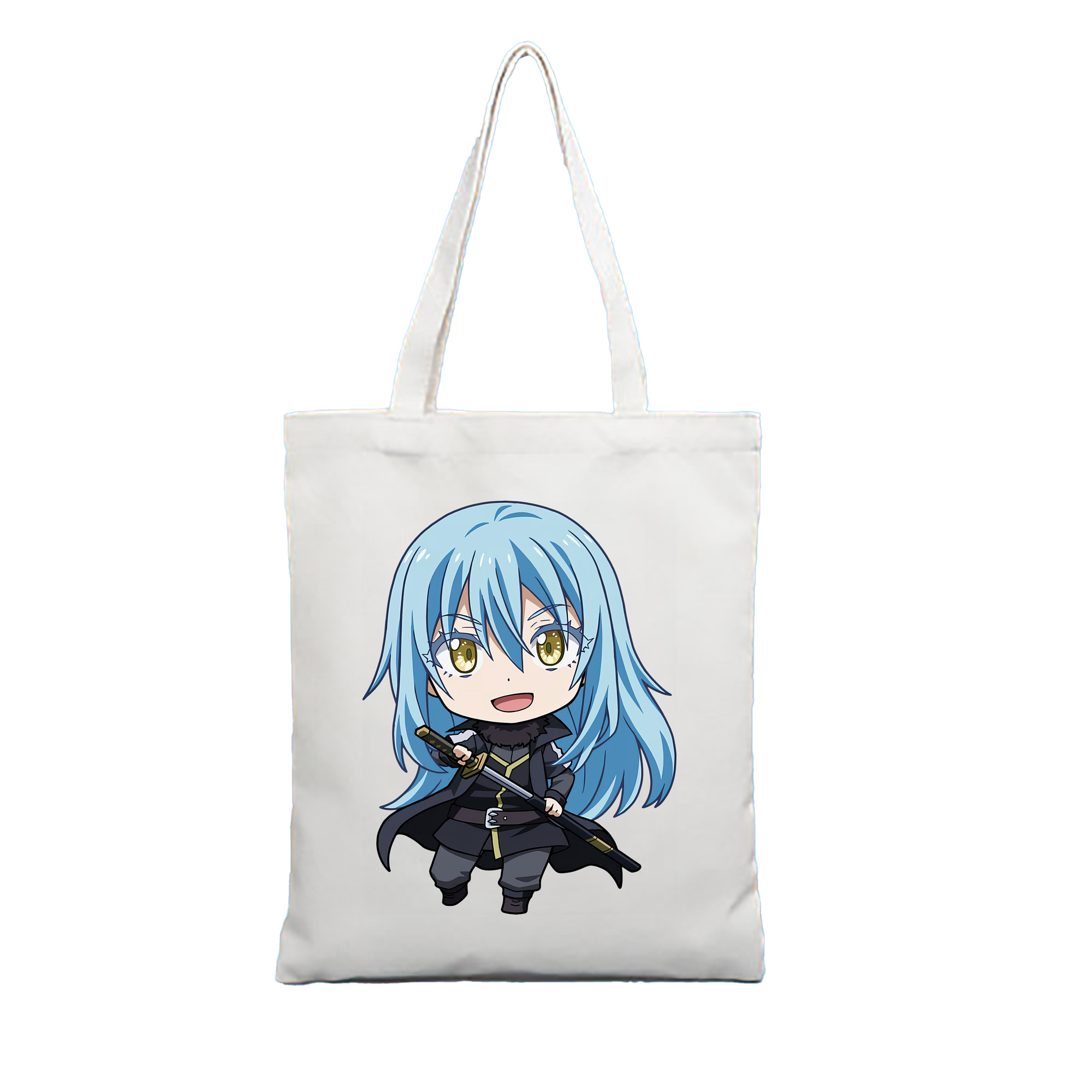 （画像用） 転スラ Regarding Reincarnated to Slime 縦型キャンバス生地手提げバッグ　トートバッグ