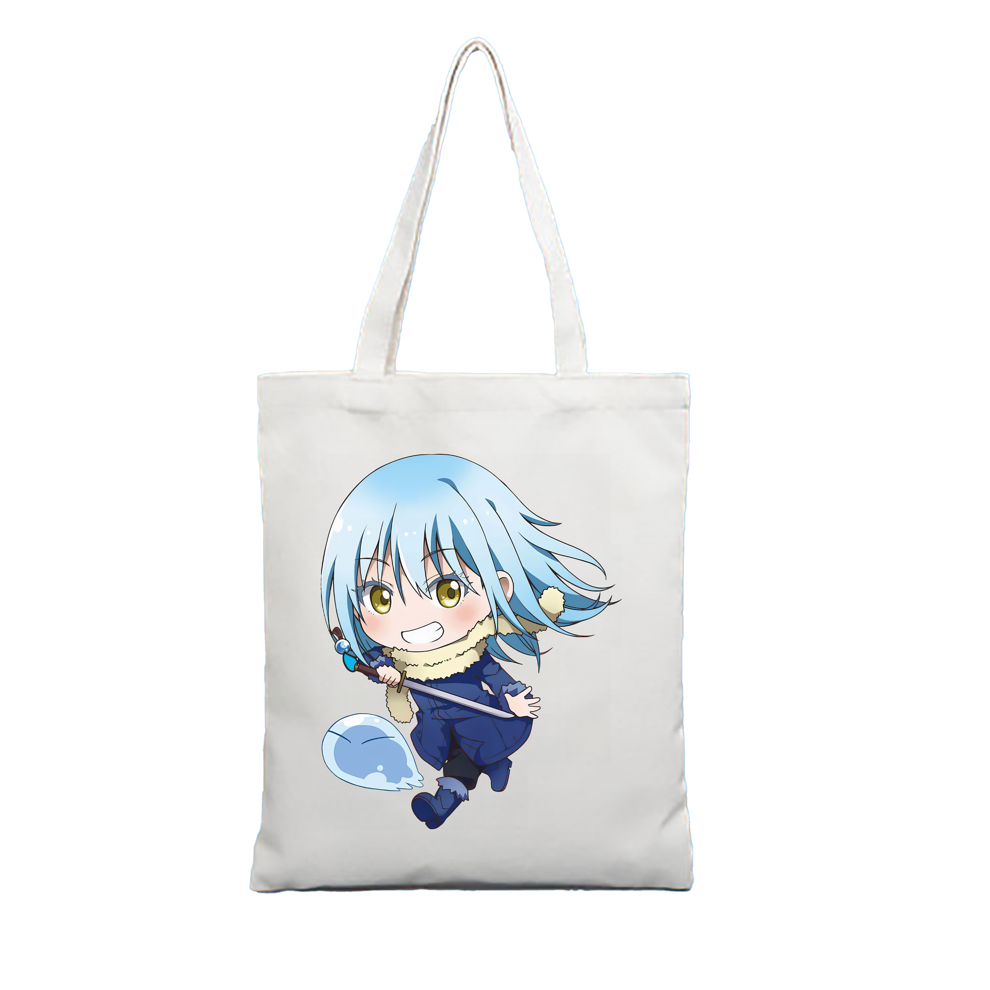 （画像用） 転スラ Regarding Reincarnated to Slime 縦型キャンバス生地手提げバッグ　トートバッグ