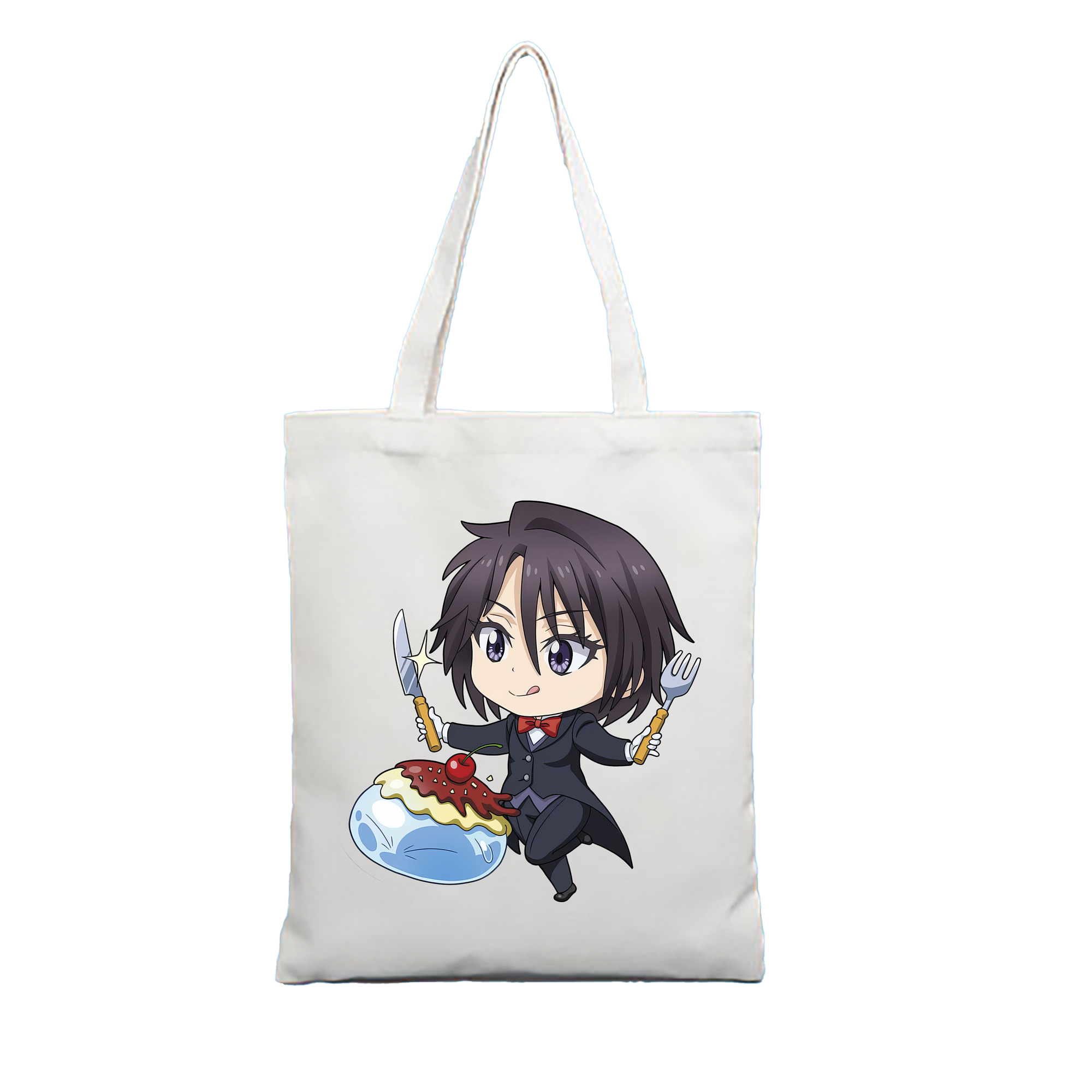 （画像用） 転スラ Regarding Reincarnated to Slime 縦型キャンバス生地手提げバッグ　トートバッグ