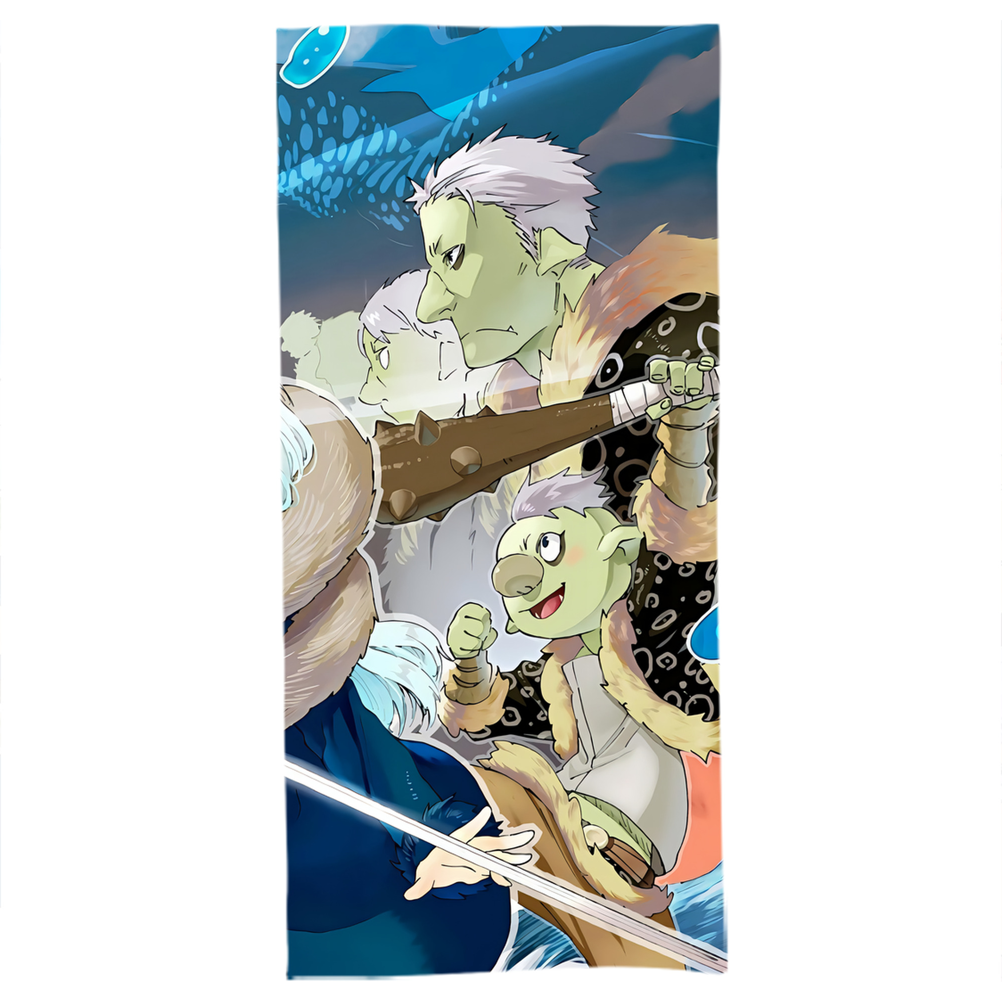 （画像用） 転スラ Regarding Reincarnated to Slime 大判バスタオル 70×140cm 吸水速乾 柔らかい肌触り