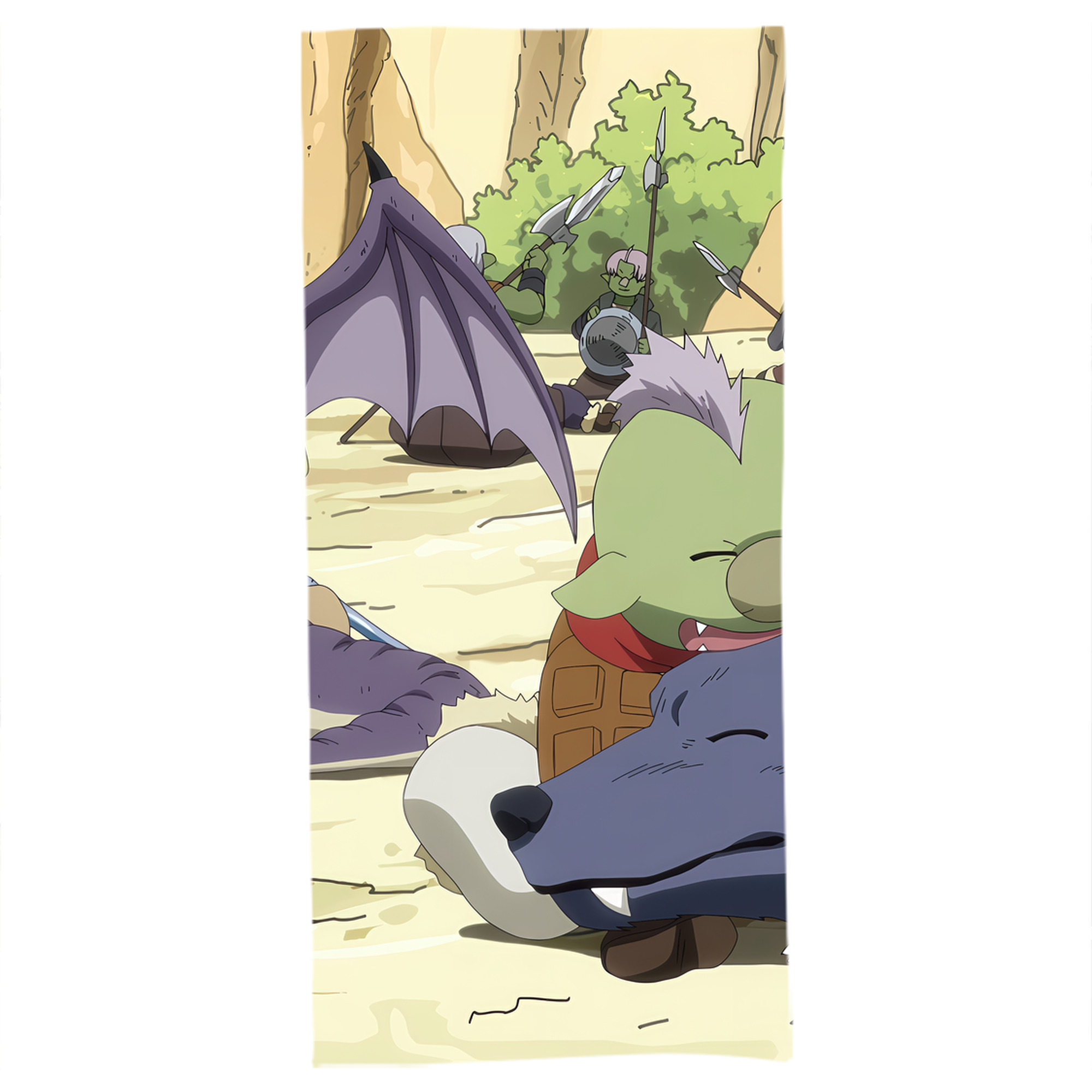 （画像用） 転スラ Regarding Reincarnated to Slime 大判バスタオル 70×140cm 吸水速乾 柔らかい肌触り