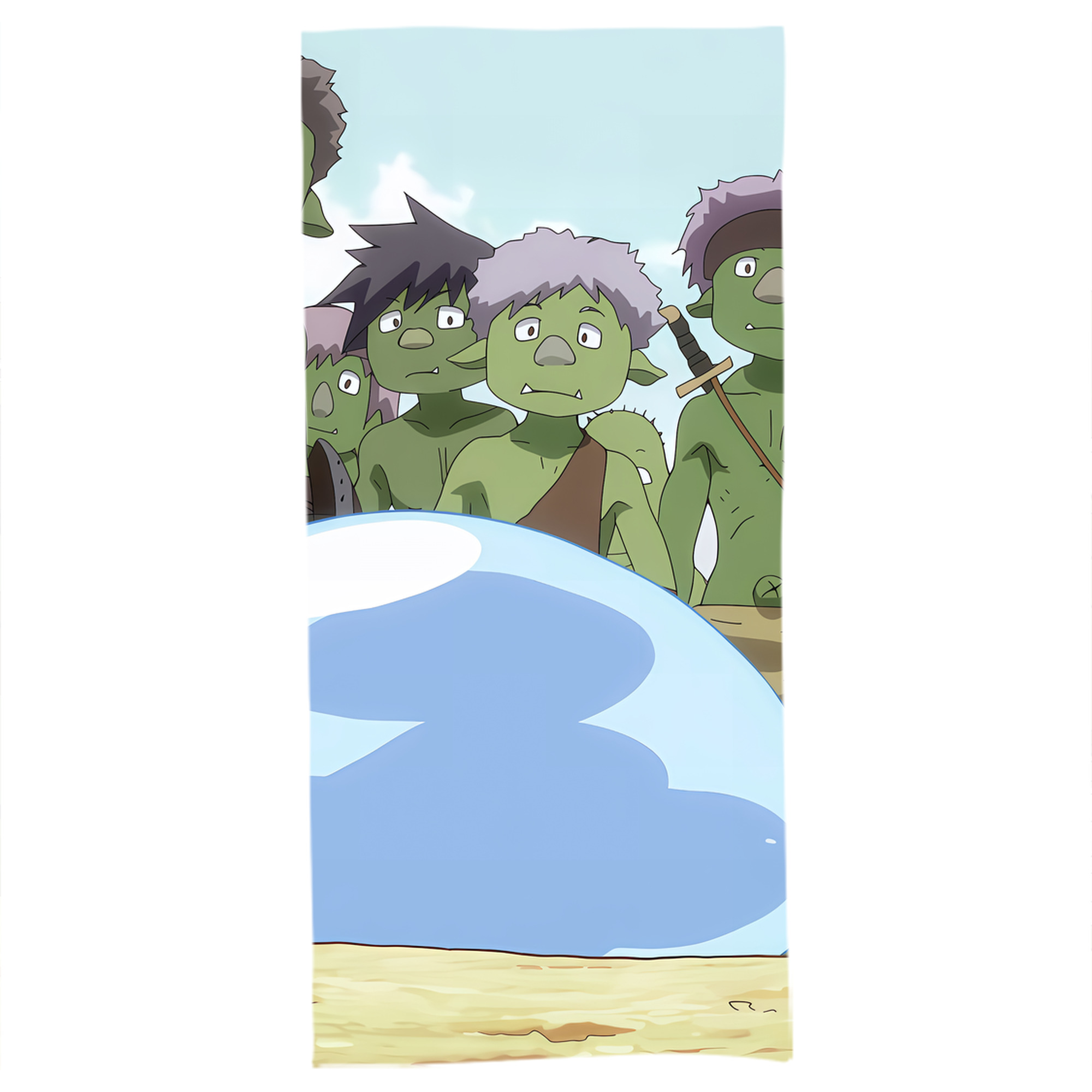 （画像用） 転スラ Regarding Reincarnated to Slime 大判バスタオル 70×140cm 吸水速乾 柔らかい肌触り