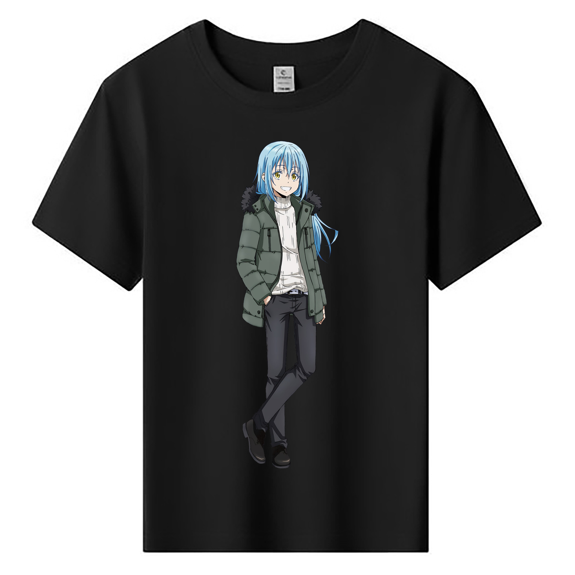 （画像用） 転スラ Regarding Reincarnated to Slime 綿100％キッズTシャツ（フロントプリント）