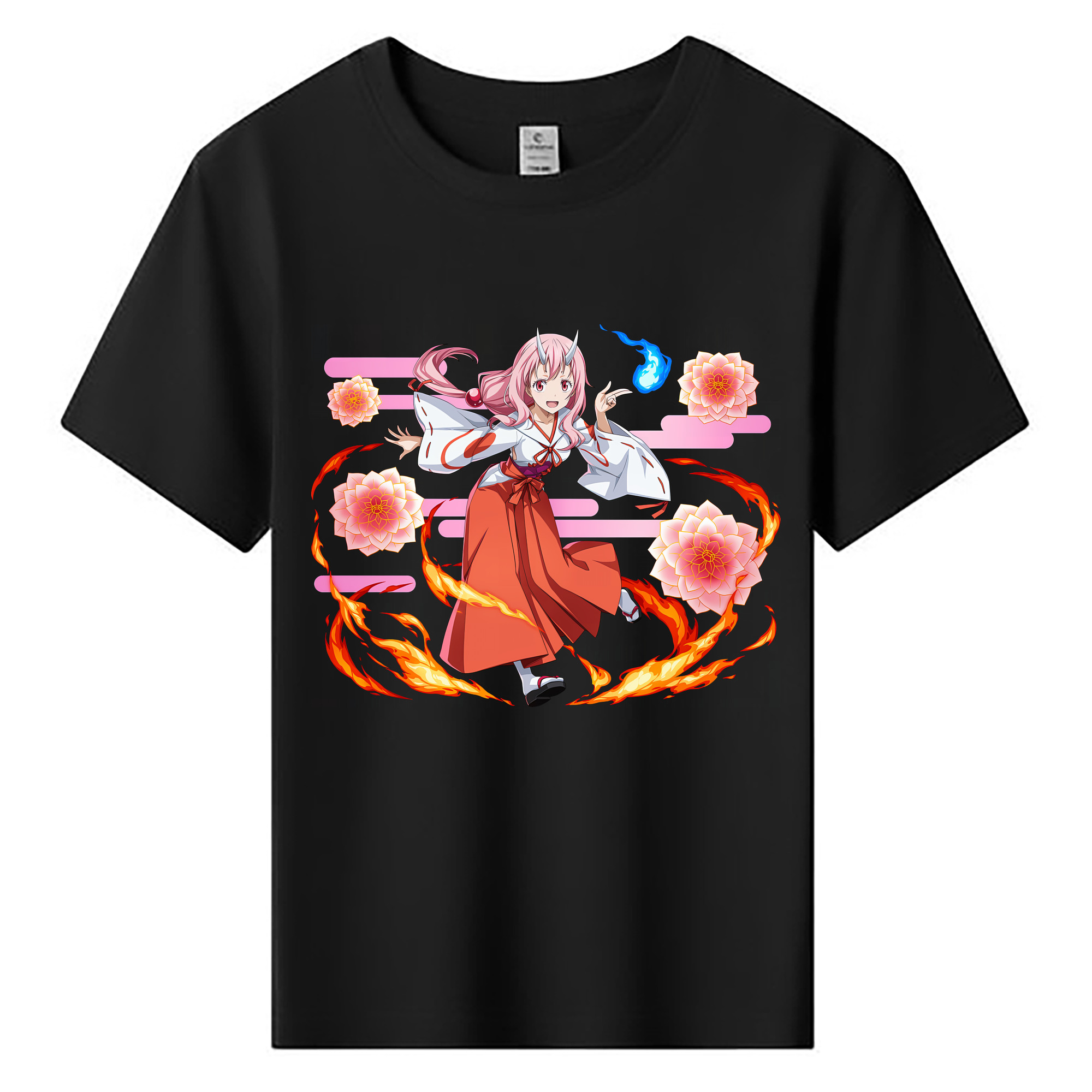 （画像用） 転スラ Regarding Reincarnated to Slime 綿100％キッズTシャツ（フロントプリント）