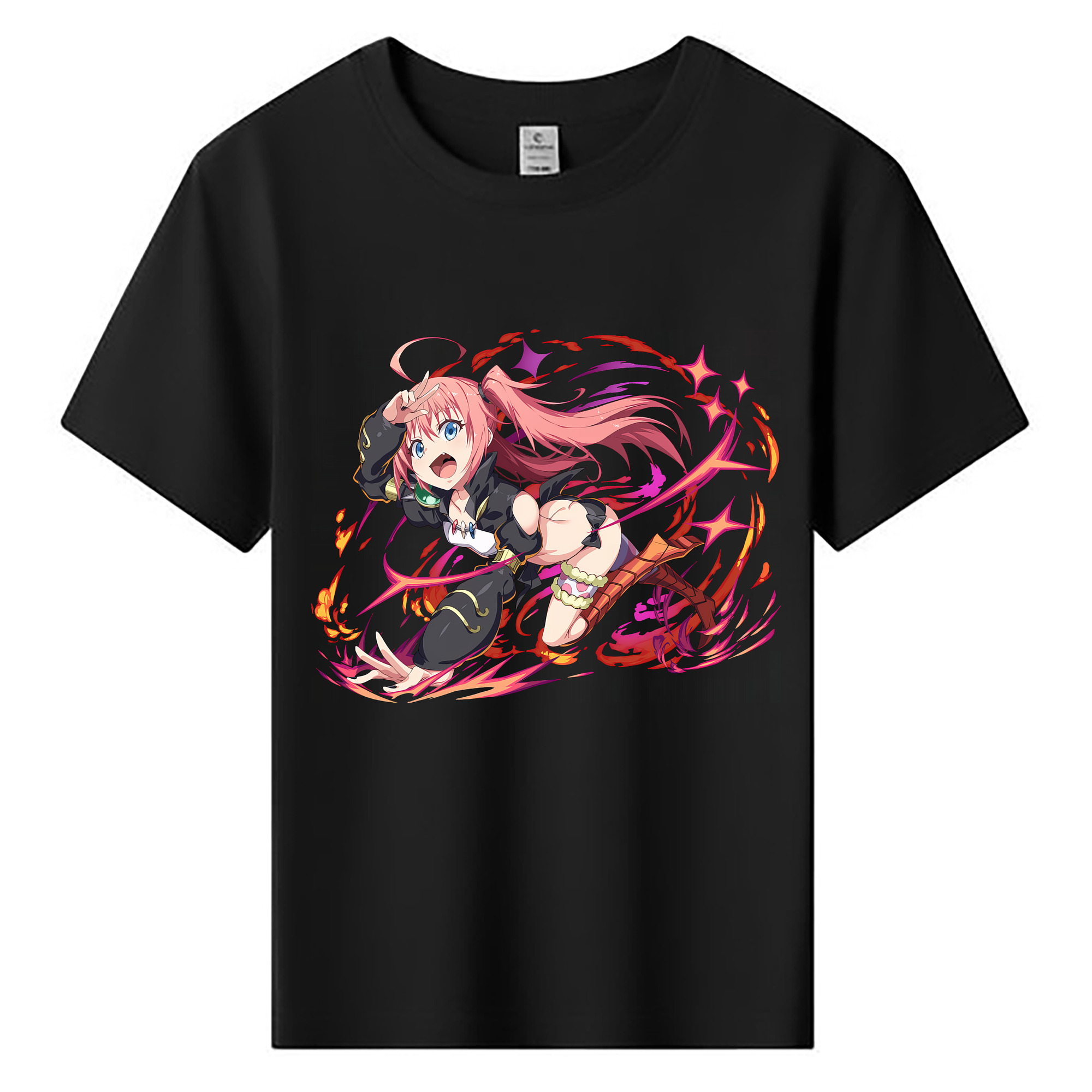 （画像用） 転スラ Regarding Reincarnated to Slime 綿100％キッズTシャツ（フロントプリント）