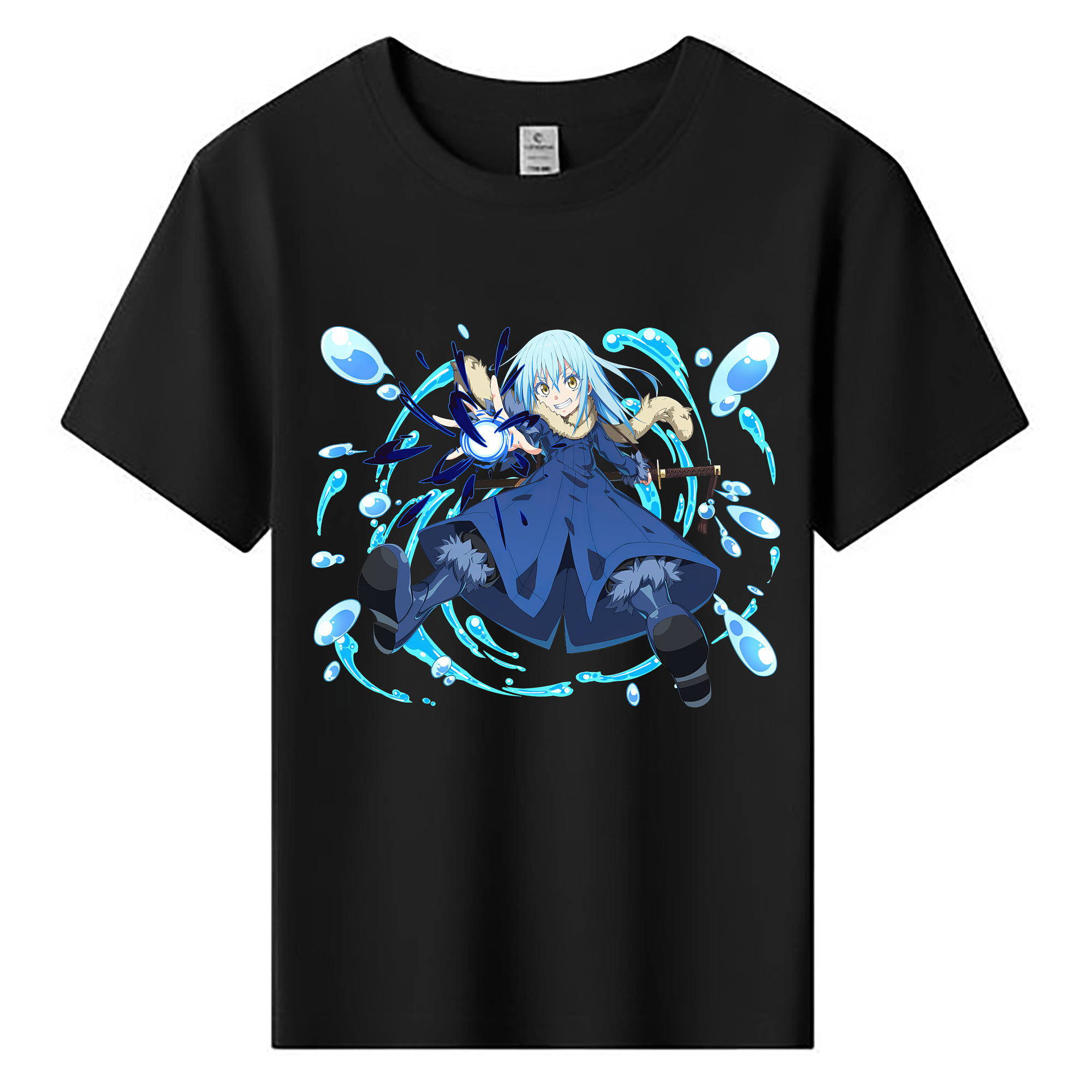 （画像用） 転スラ Regarding Reincarnated to Slime 綿100％キッズTシャツ（フロントプリント）