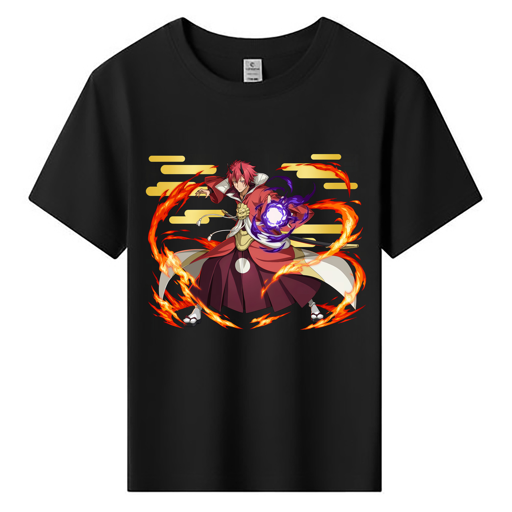 （画像用） 転スラ Regarding Reincarnated to Slime 綿100％キッズTシャツ（フロントプリント）