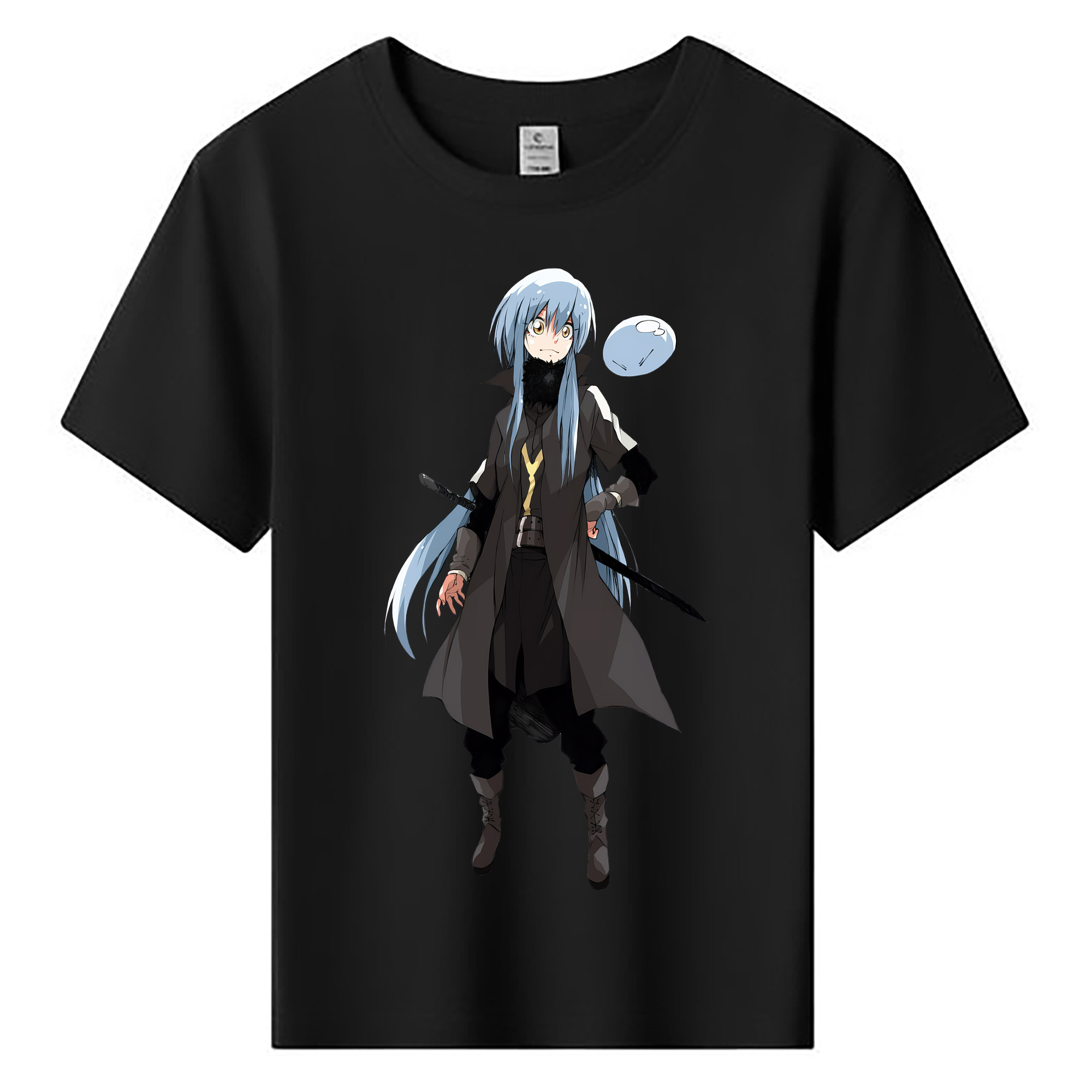 （画像用） 転スラ Regarding Reincarnated to Slime 綿100％キッズTシャツ（フロントプリント）
