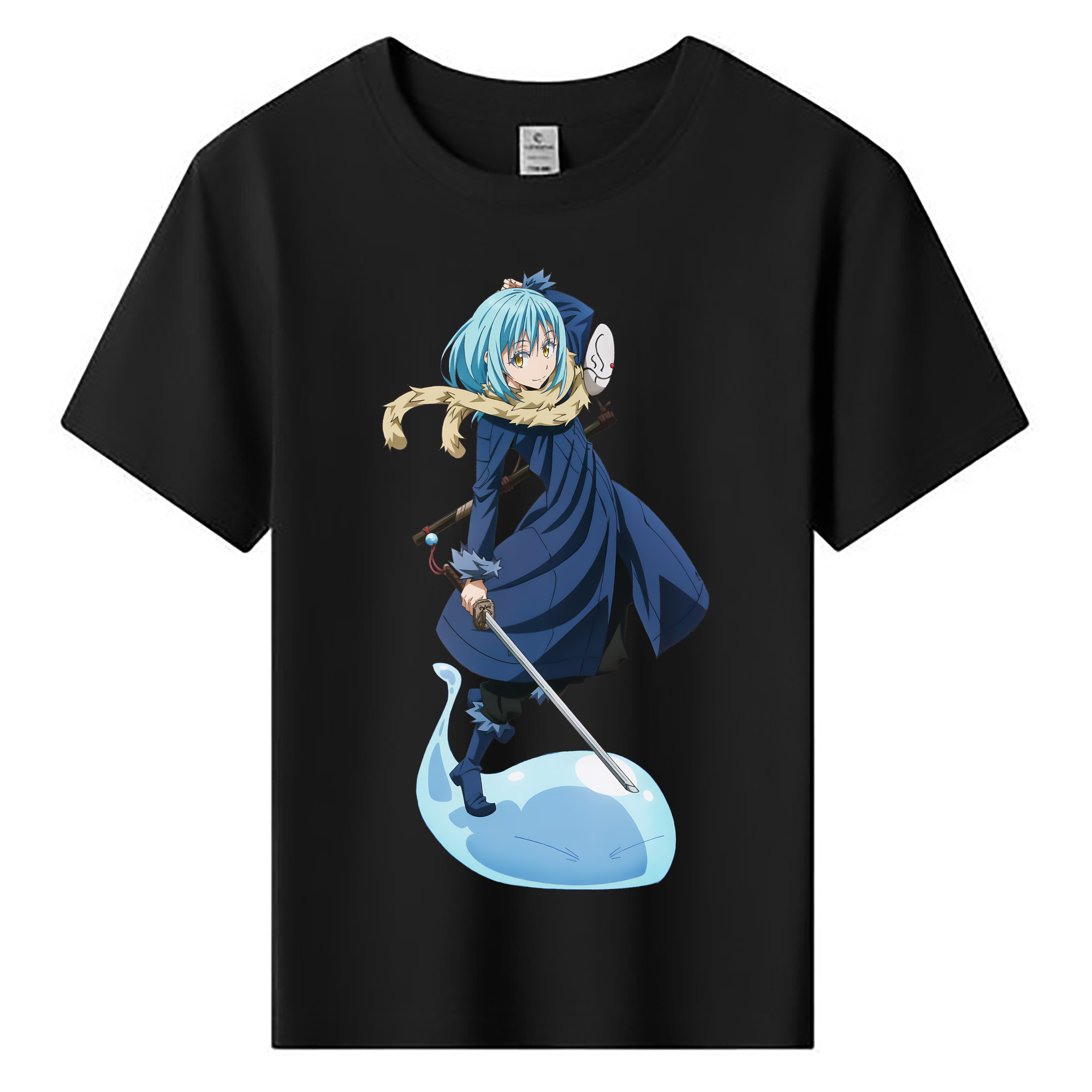 （画像用） 転スラ Regarding Reincarnated to Slime 綿100％キッズTシャツ（フロントプリント）