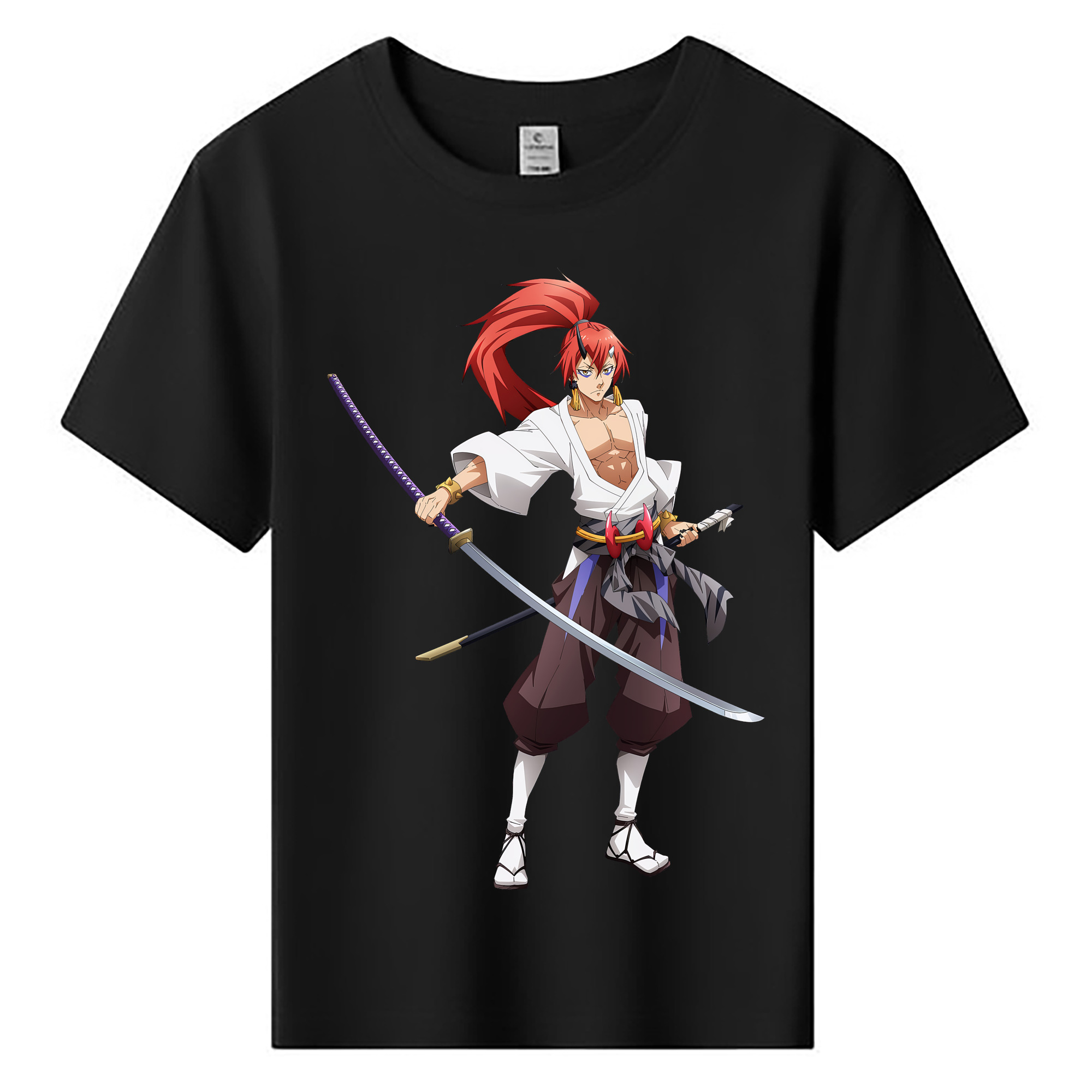 （画像用） 転スラ Regarding Reincarnated to Slime 綿100％キッズTシャツ（フロントプリント）