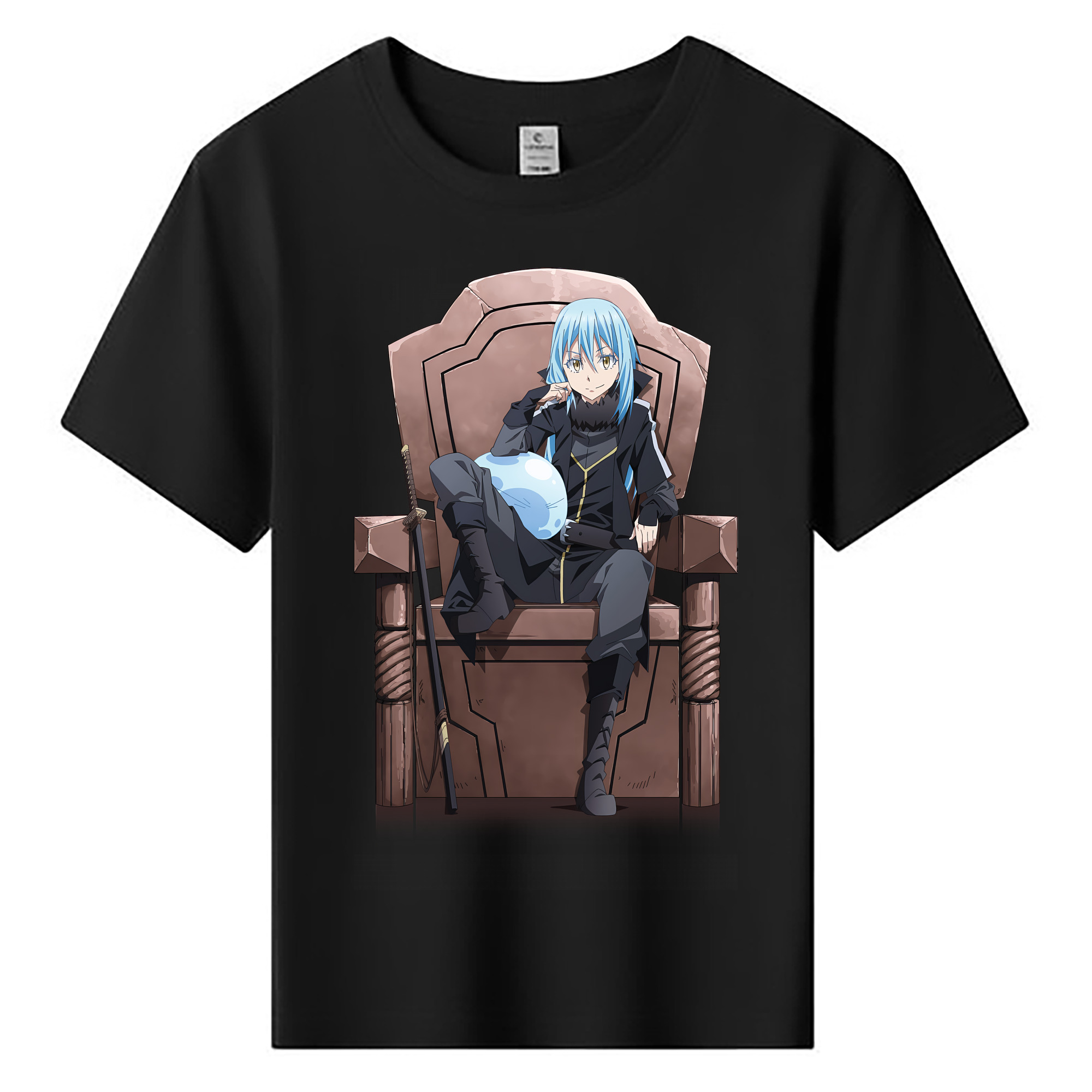 （画像用） 転スラ Regarding Reincarnated to Slime 綿100％キッズTシャツ（フロントプリント）