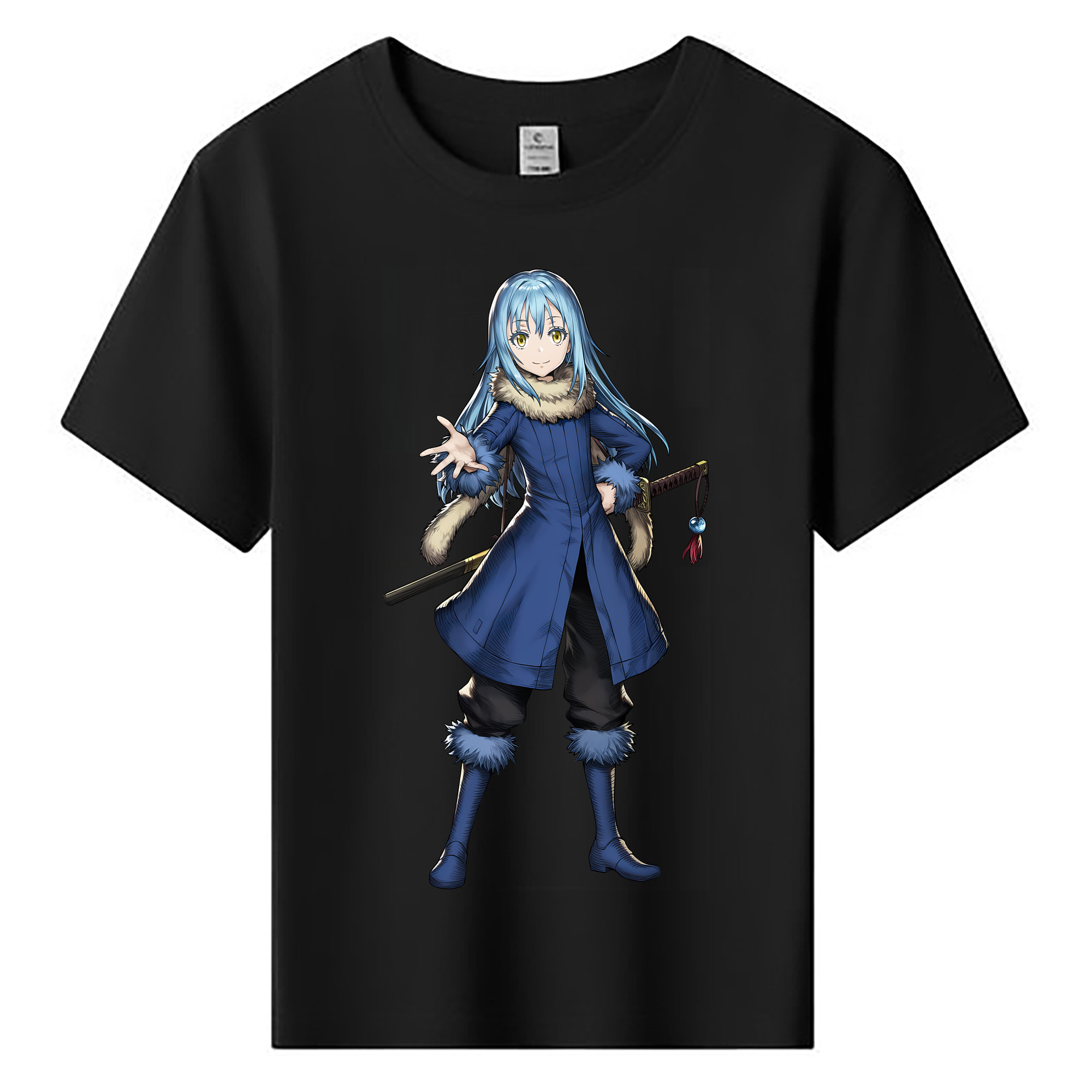 （画像用） 転スラ Regarding Reincarnated to Slime 綿100％キッズTシャツ（フロントプリント）
