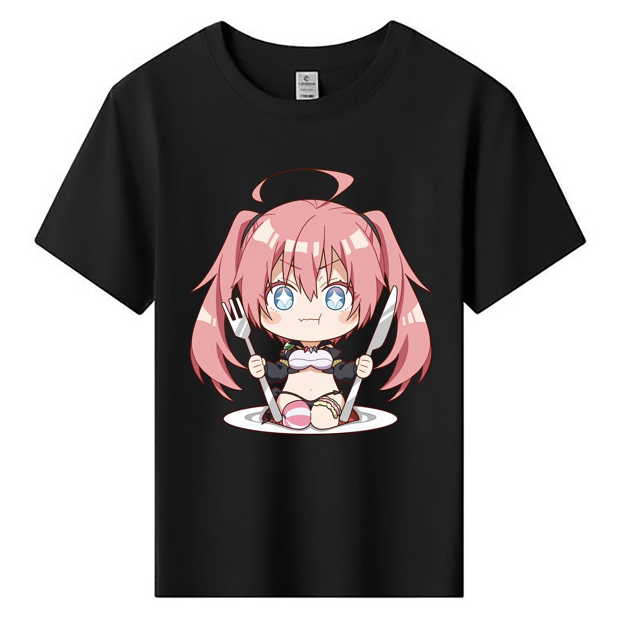 （画像用） 転スラ Regarding Reincarnated to Slime 綿100％キッズTシャツ（フロントプリント）