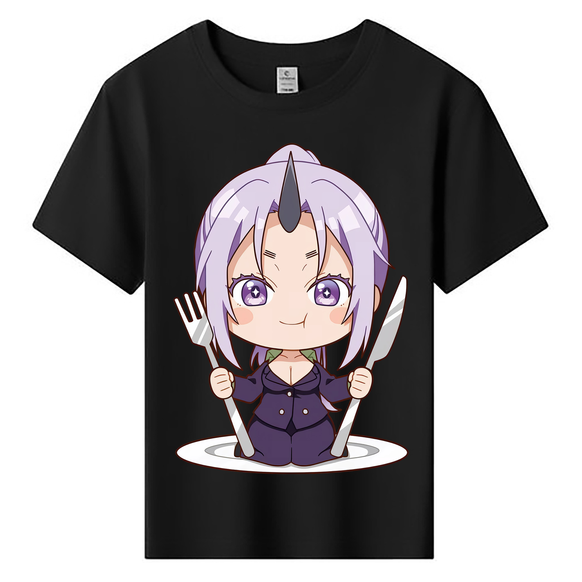 （画像用） 転スラ Regarding Reincarnated to Slime 綿100％キッズTシャツ（フロントプリント）